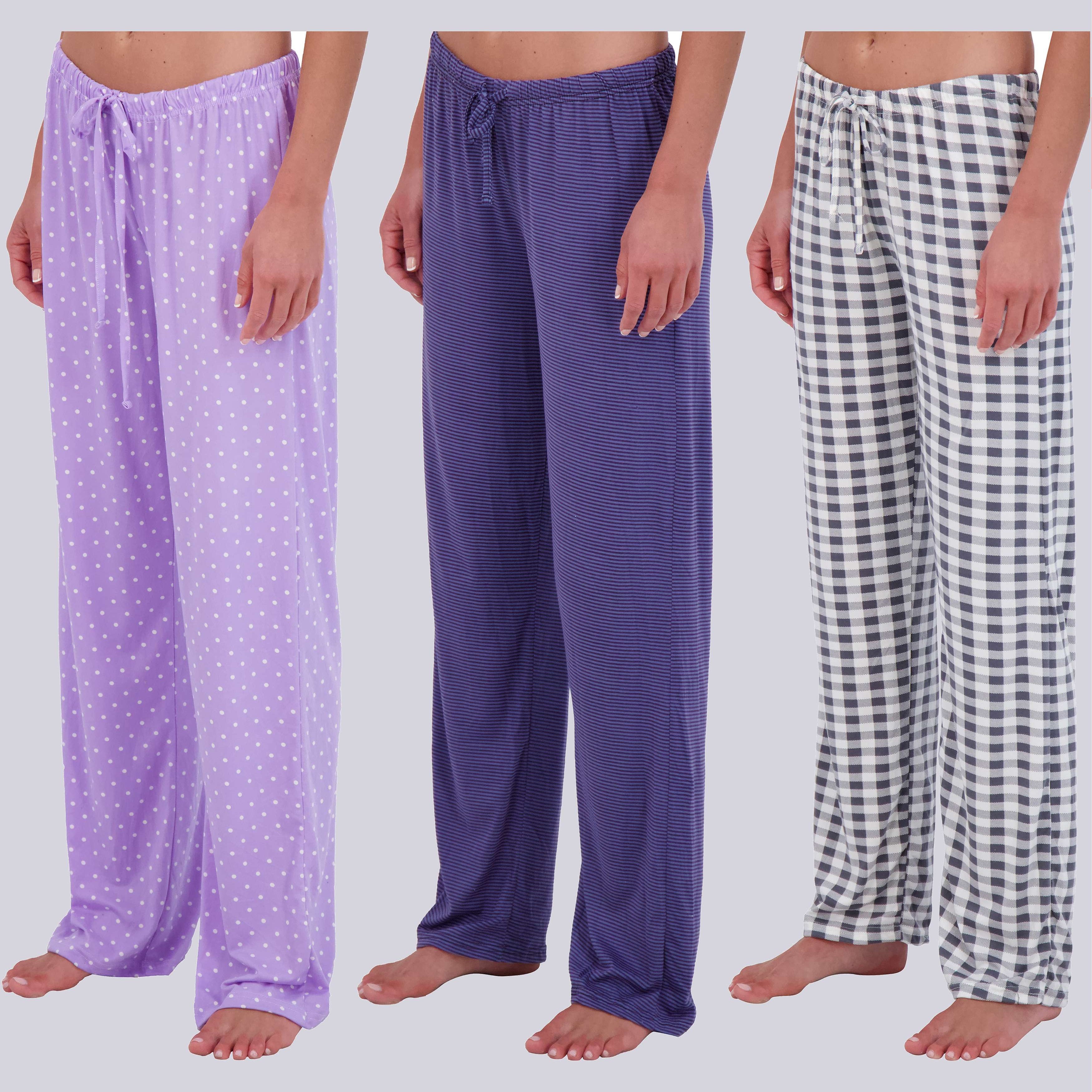3 Pack: Women's Ultra-Soft Pajama Pants