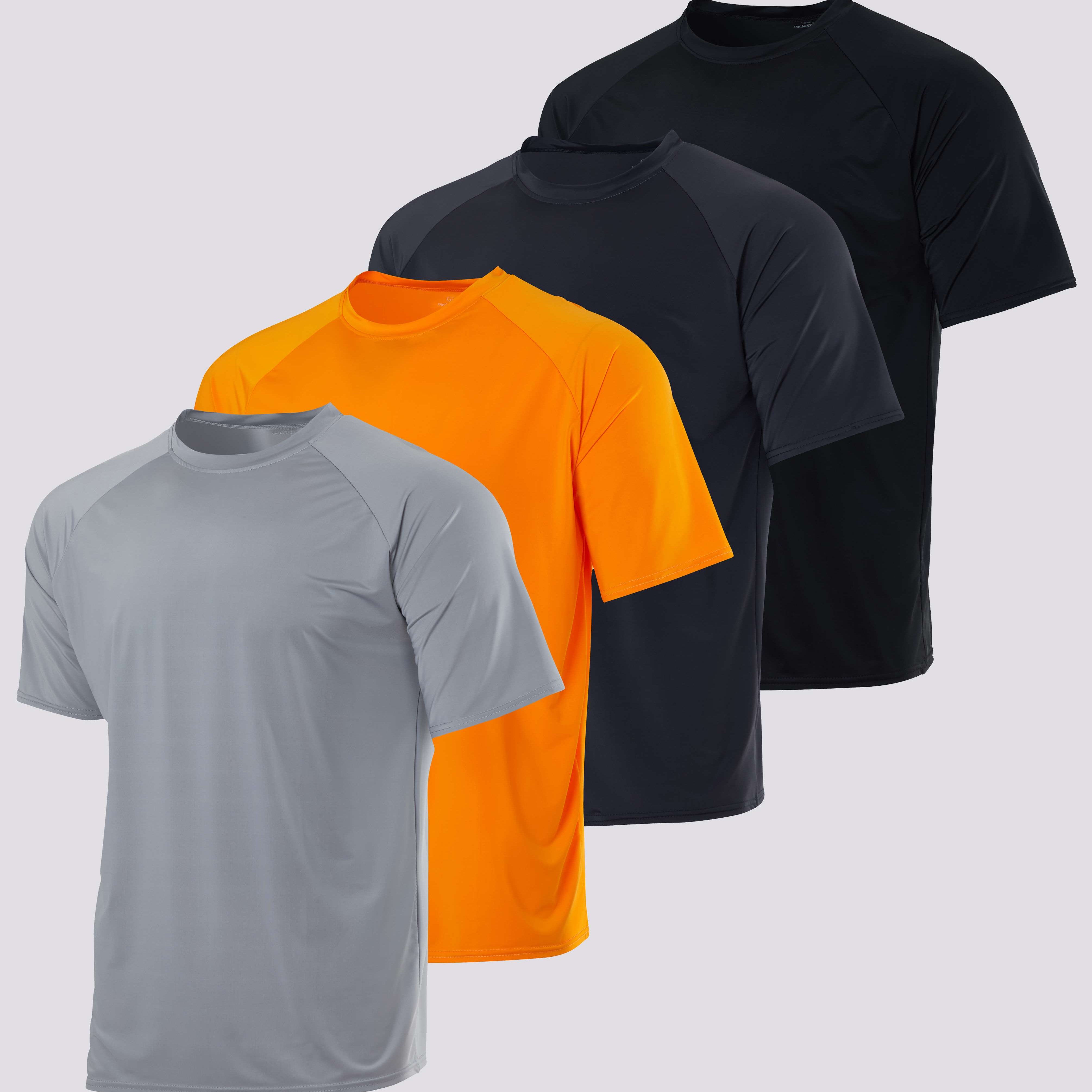 4-Pack: Boys Short Sleeve Quick Dry UPF 50+ Sun Protection Rash Guard Shirt û Swimwear Surf Top for Boys