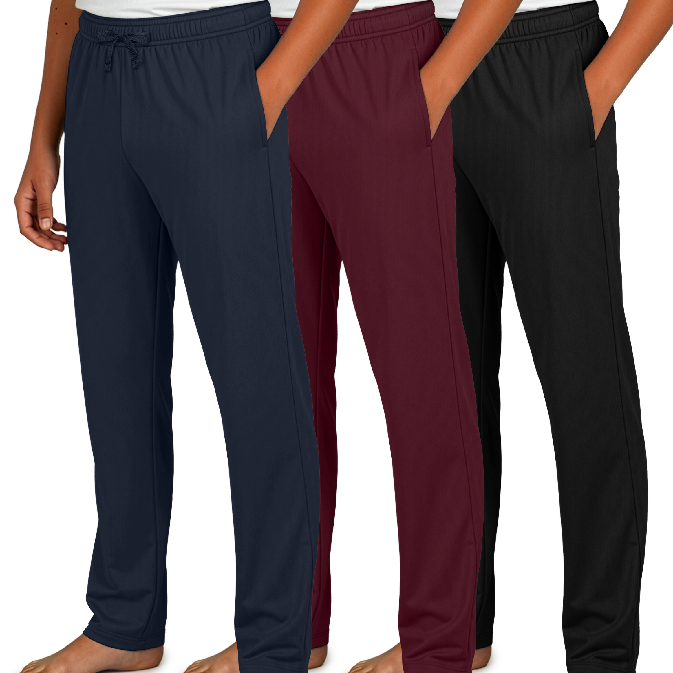 Real Essentials 3 Pack: Boys Cotton Soft Pajama Pants Kids Bottoms Pjs Youth Teen Pijamas Sleep Pyjamas Lounge Para Niños