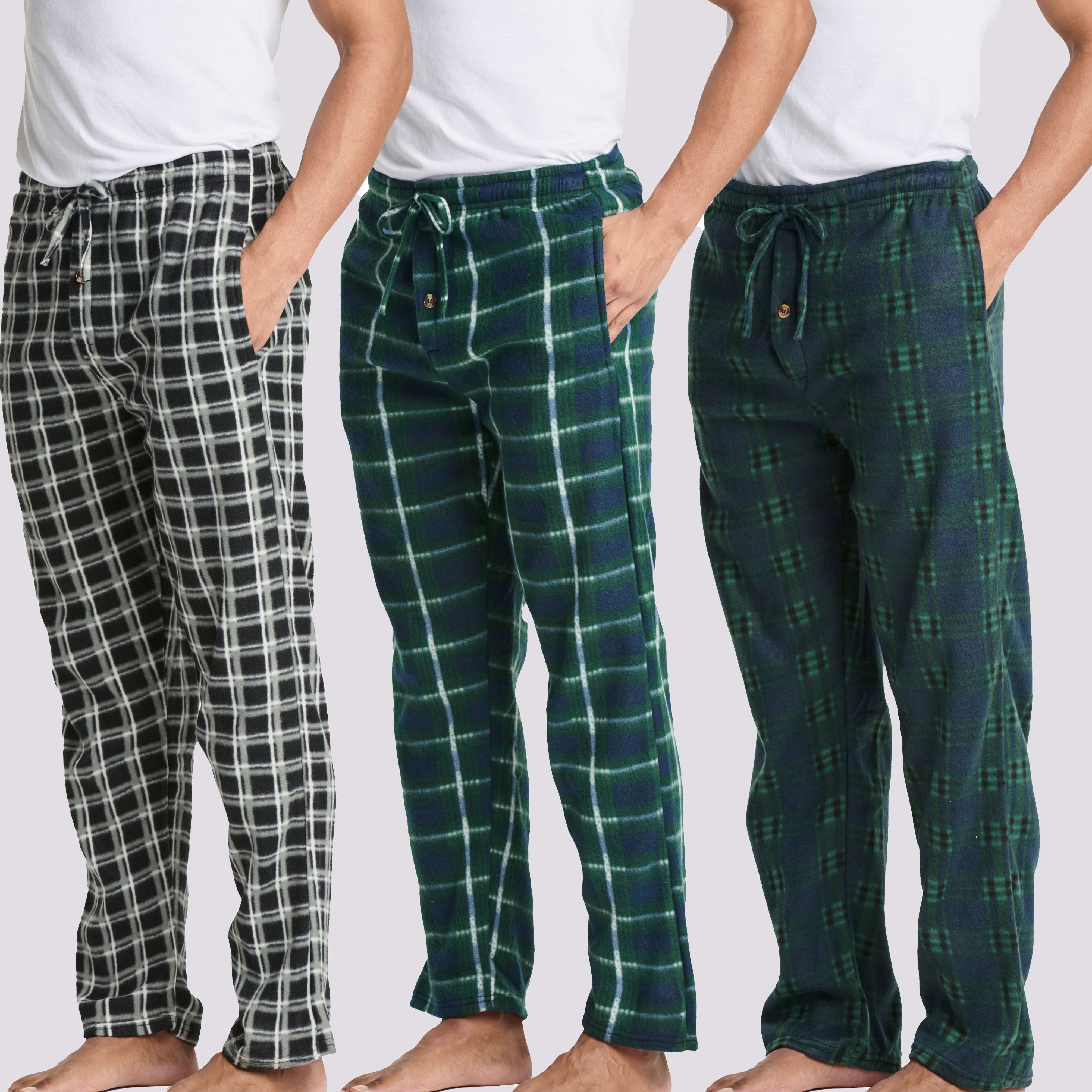 3 Pack: Mens Fleece Pajama Pants