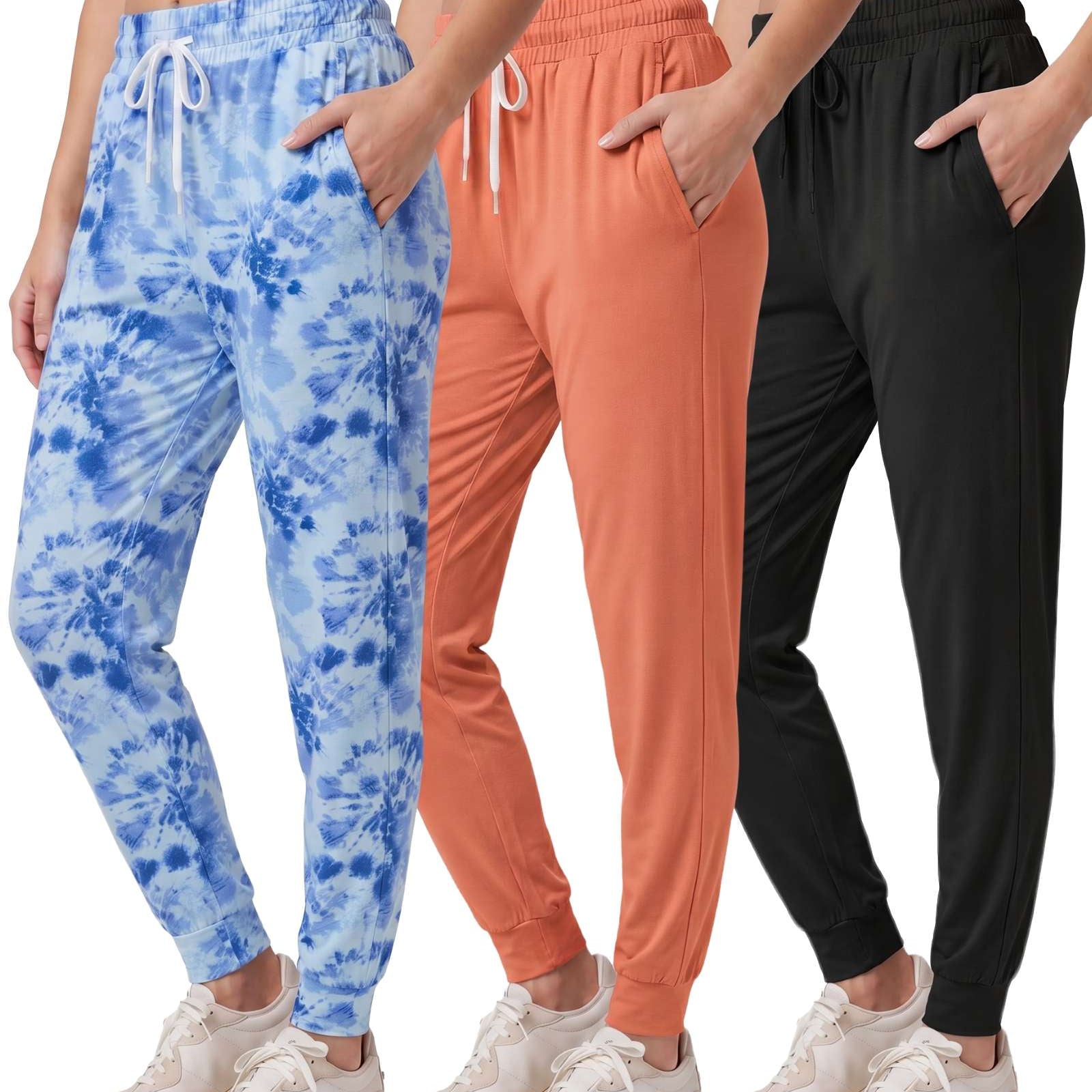 3 Pack: Womens Ultra-Soft Lounge Joggers