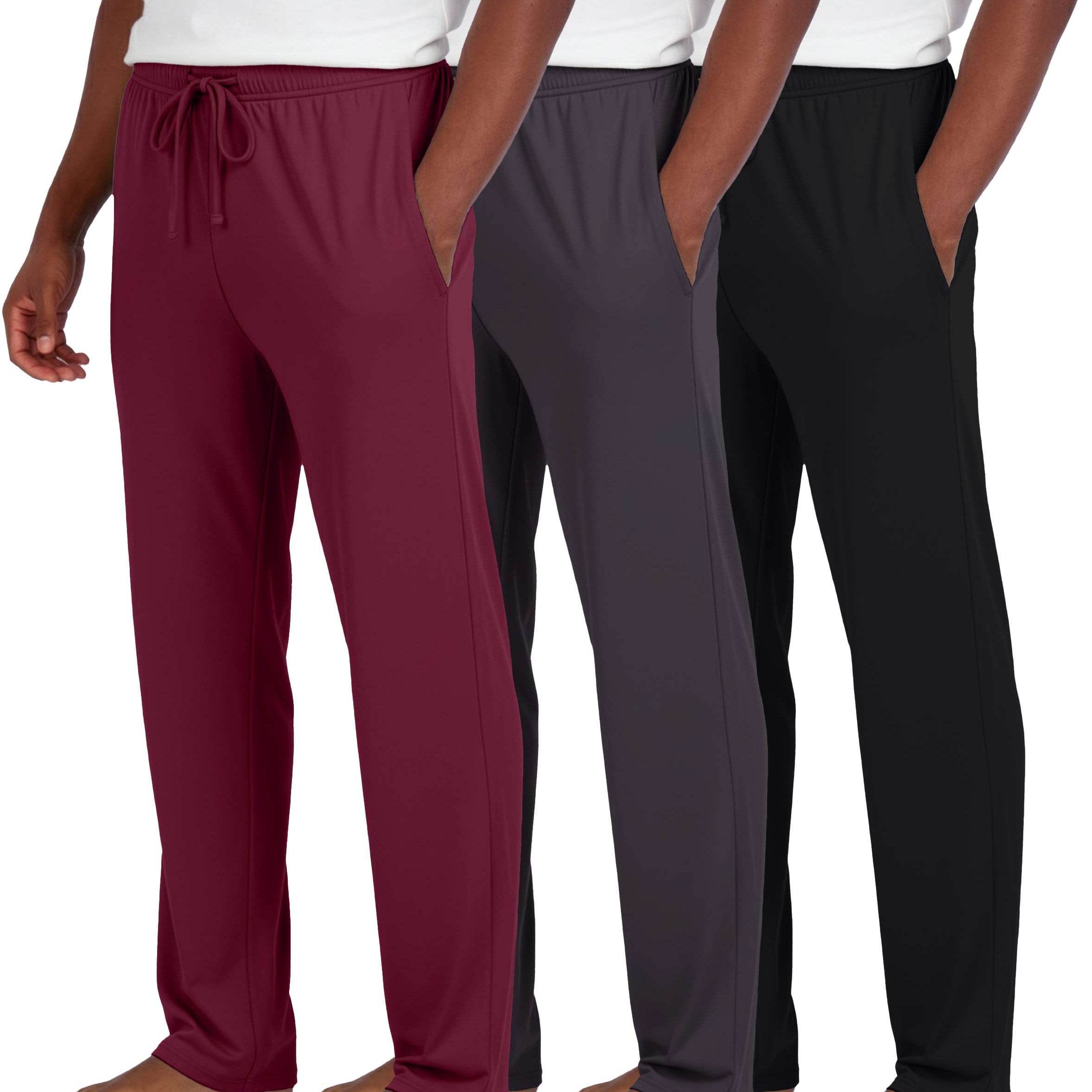 3 Pack: Mens Soft Pajama Lounge Pants