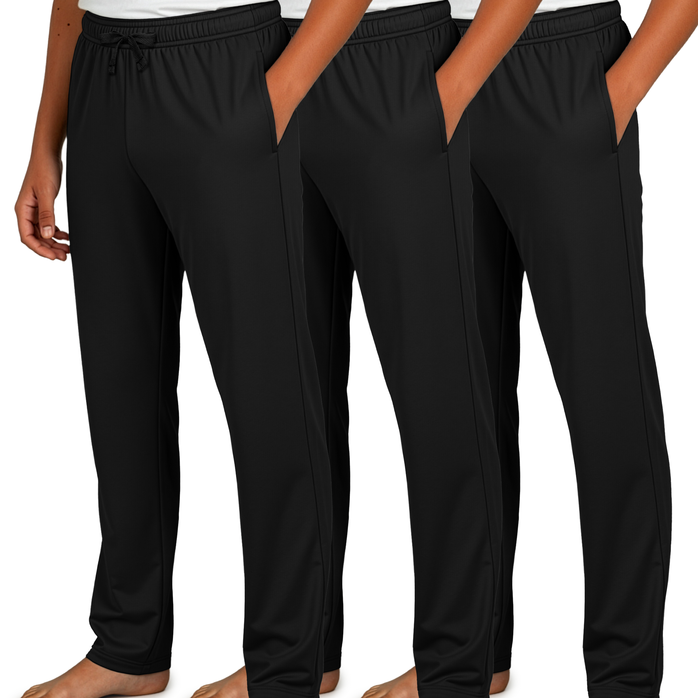 Real Essentials 3 Pack: Boys Cotton Soft Pajama Pants Kids Bottoms Pjs Youth Teen Pijamas Sleep Pyjamas Lounge Para Niños