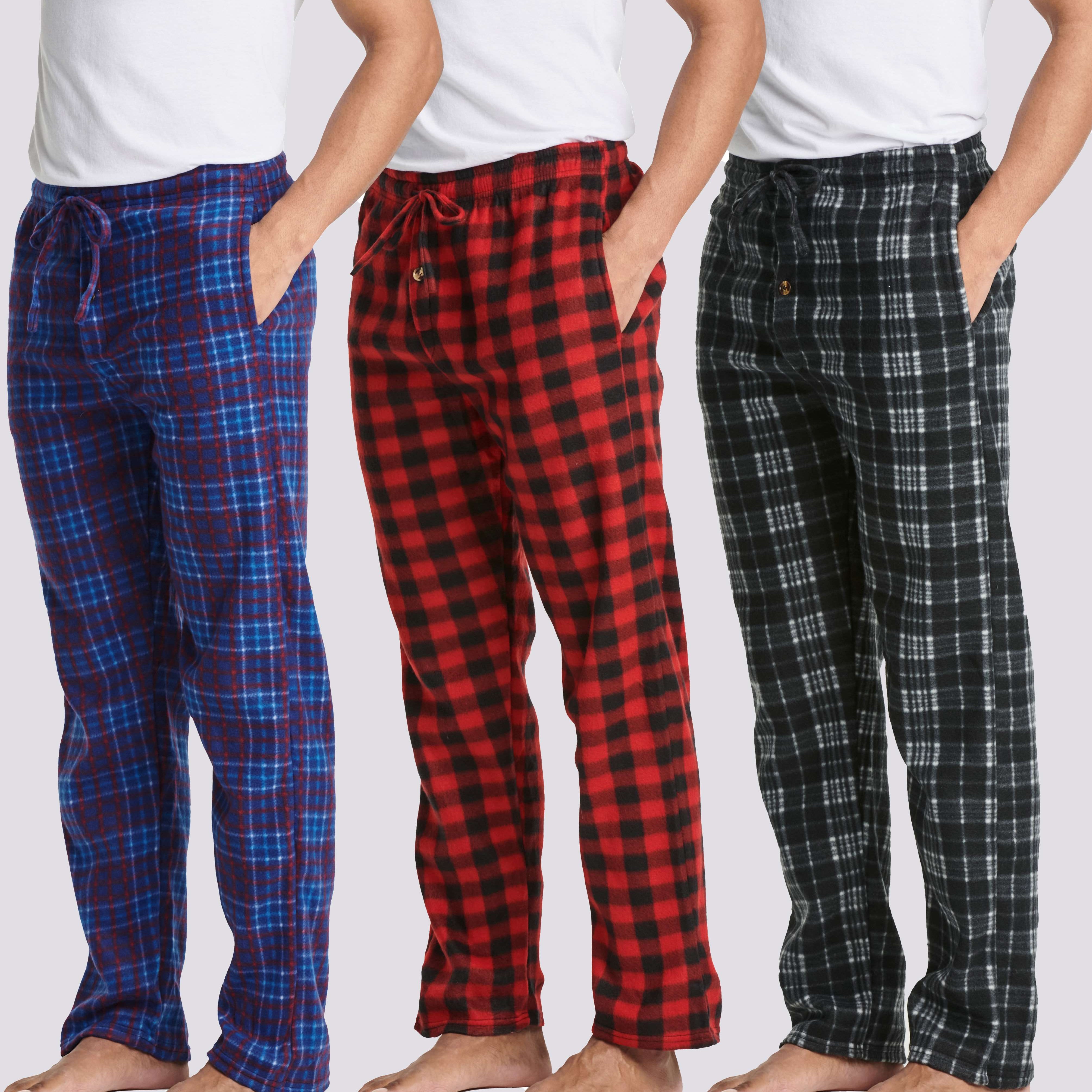3 Pack: Mens Fleece Pajama Pants