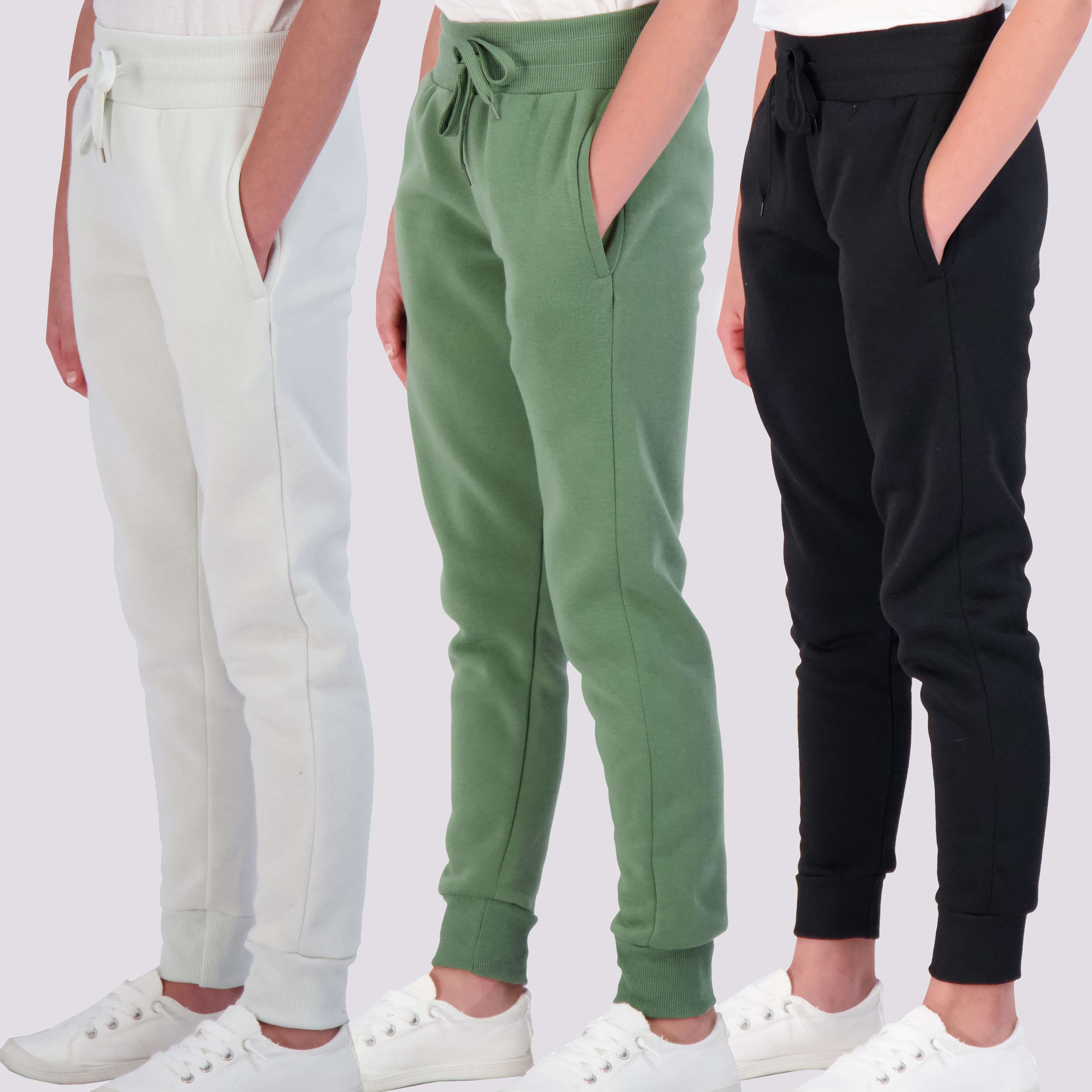 3 Pack: Girls Fleece Jogger Sweatpants