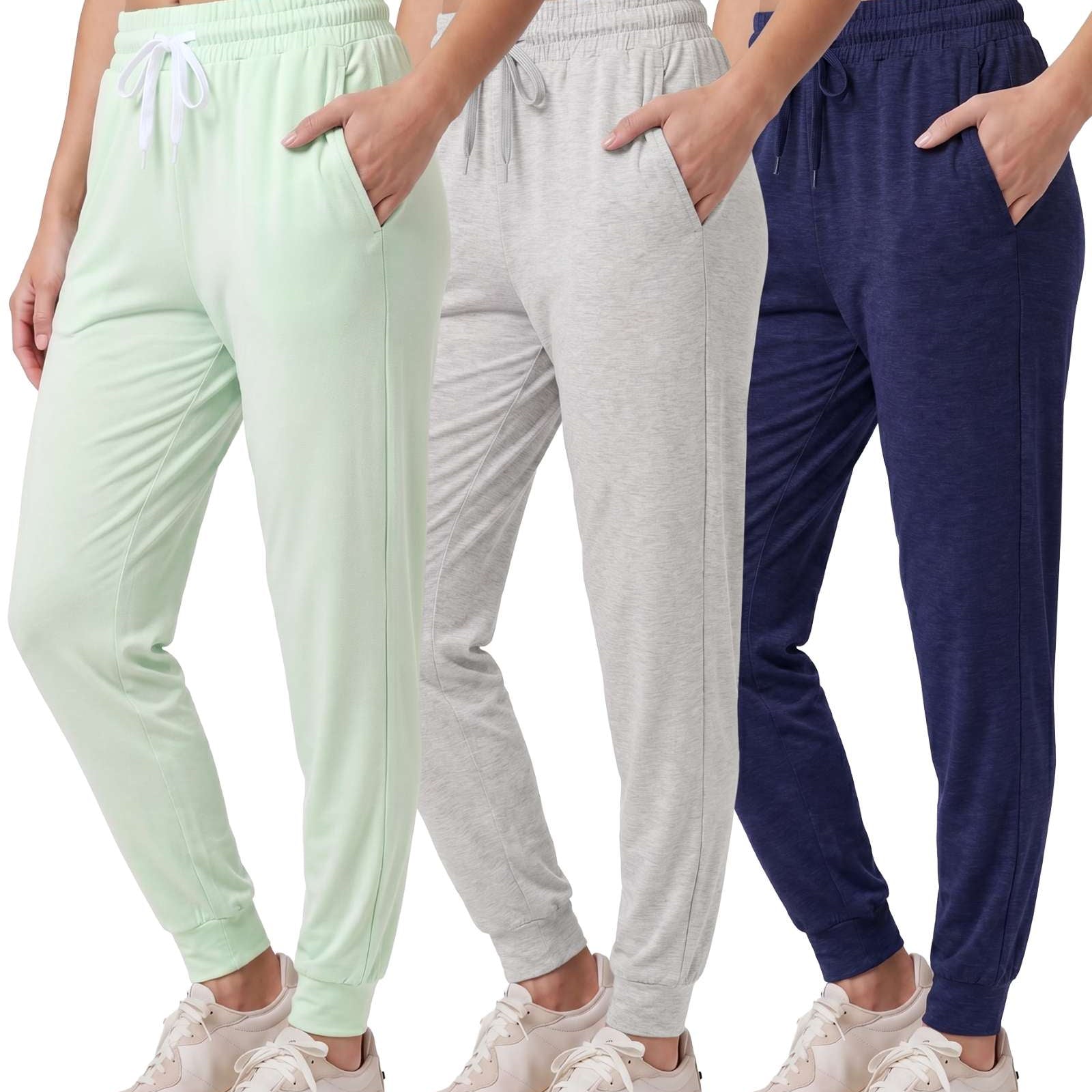 3 Pack: Womens Ultra-Soft Lounge Joggers