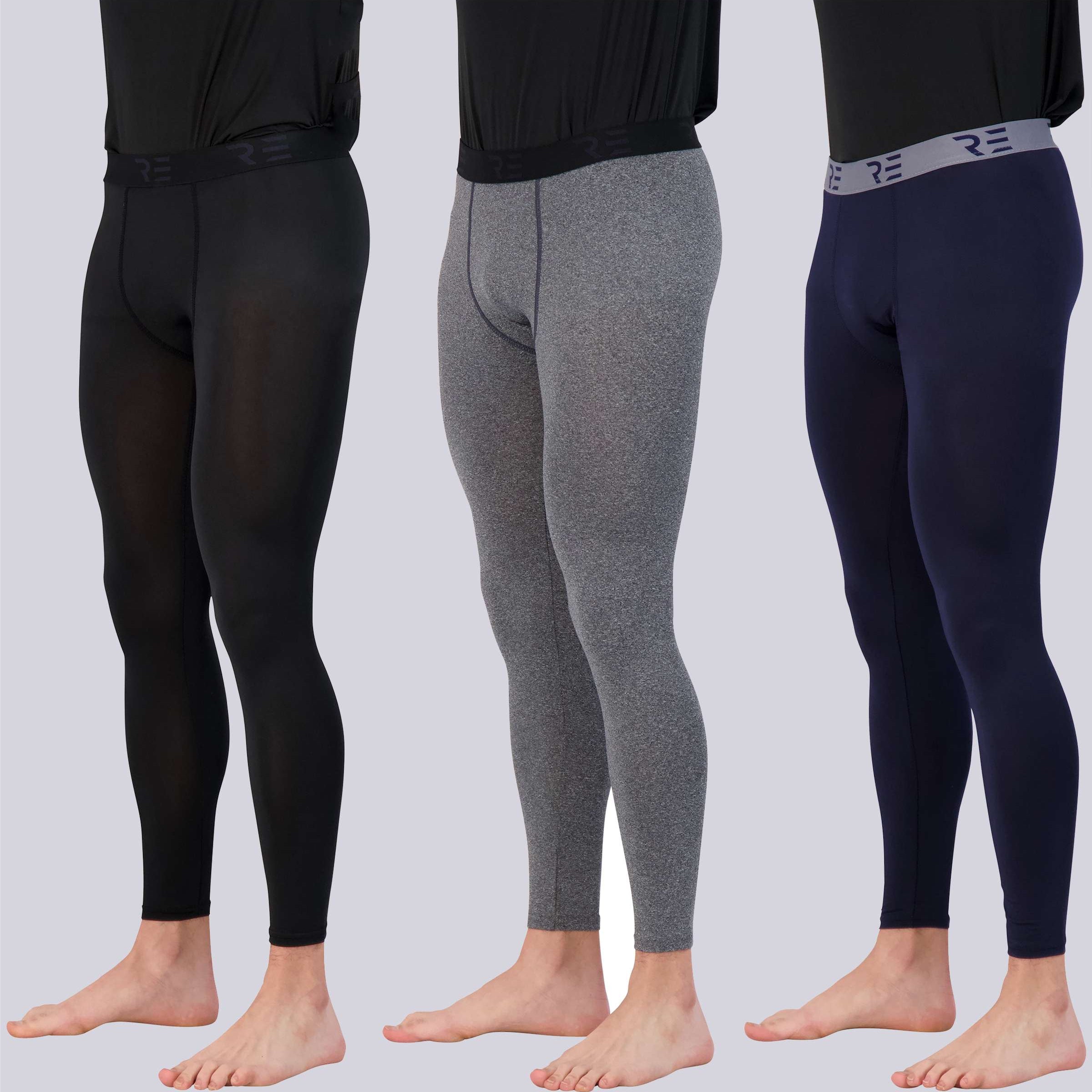 3 Pack: Mens Active Compression Pants
