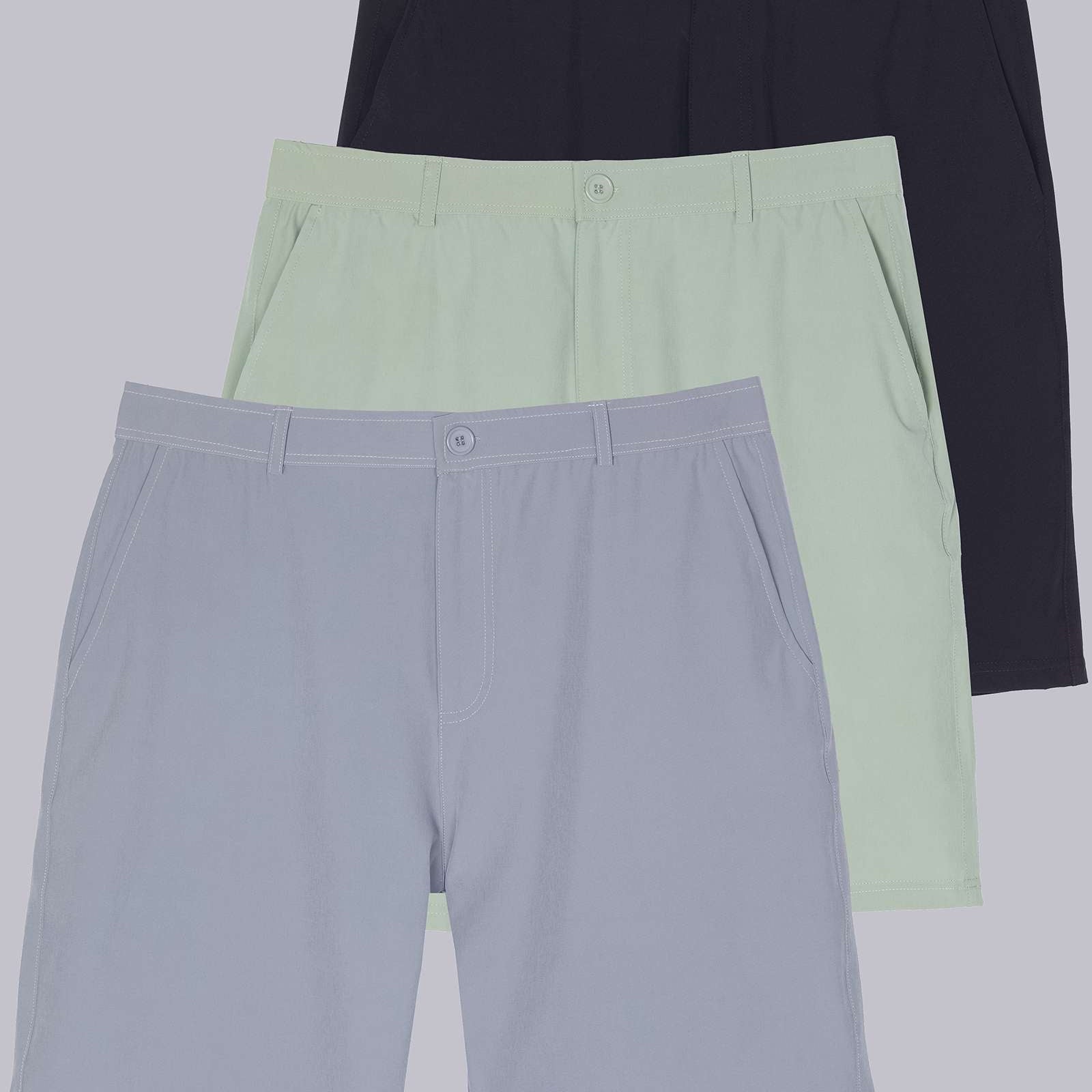 3 Pack: Men's 9" Golf Shorts