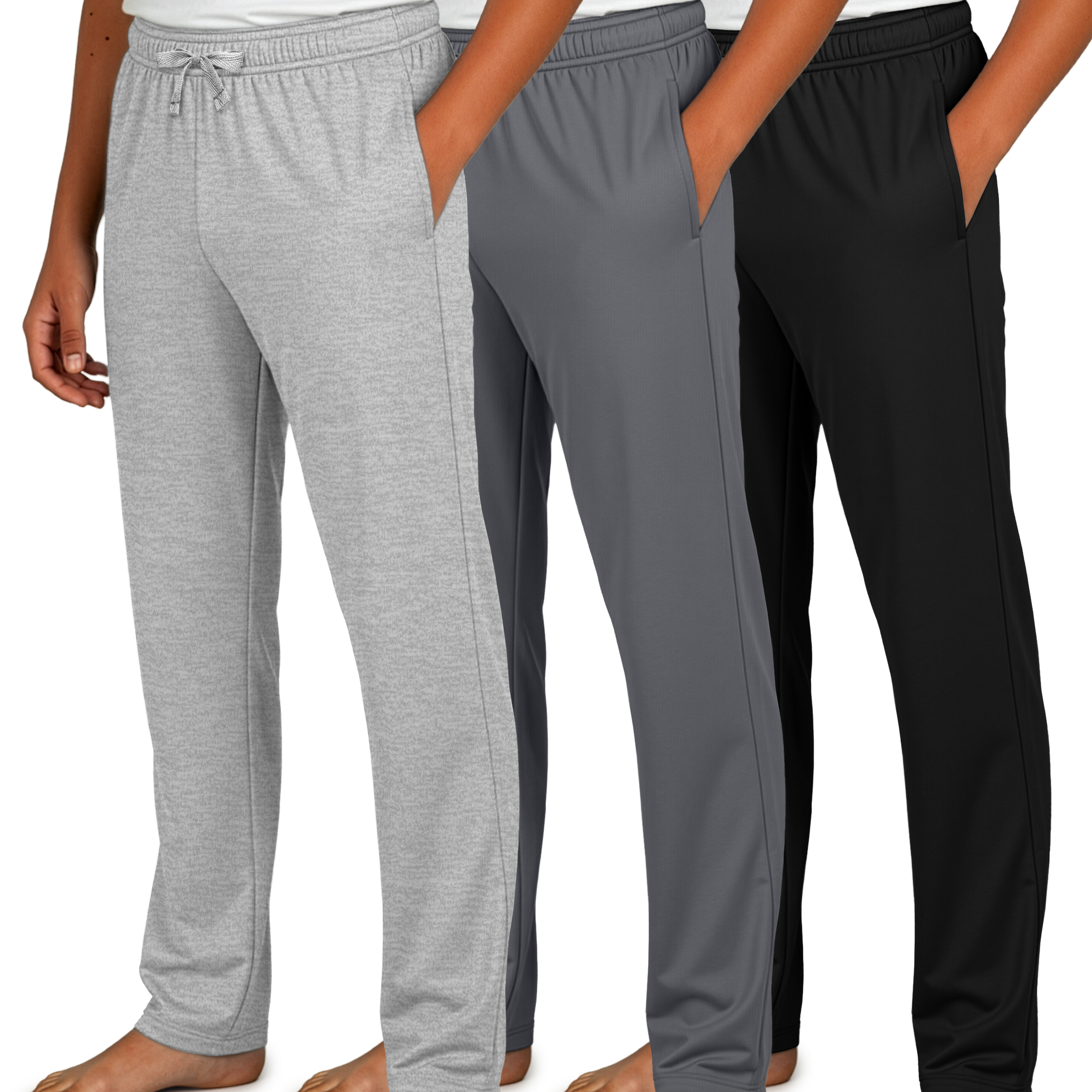 Real Essentials 3 Pack: Boys Cotton Soft Pajama Pants Kids Bottoms Pjs Youth Teen Pijamas Sleep Pyjamas Lounge Para Niños