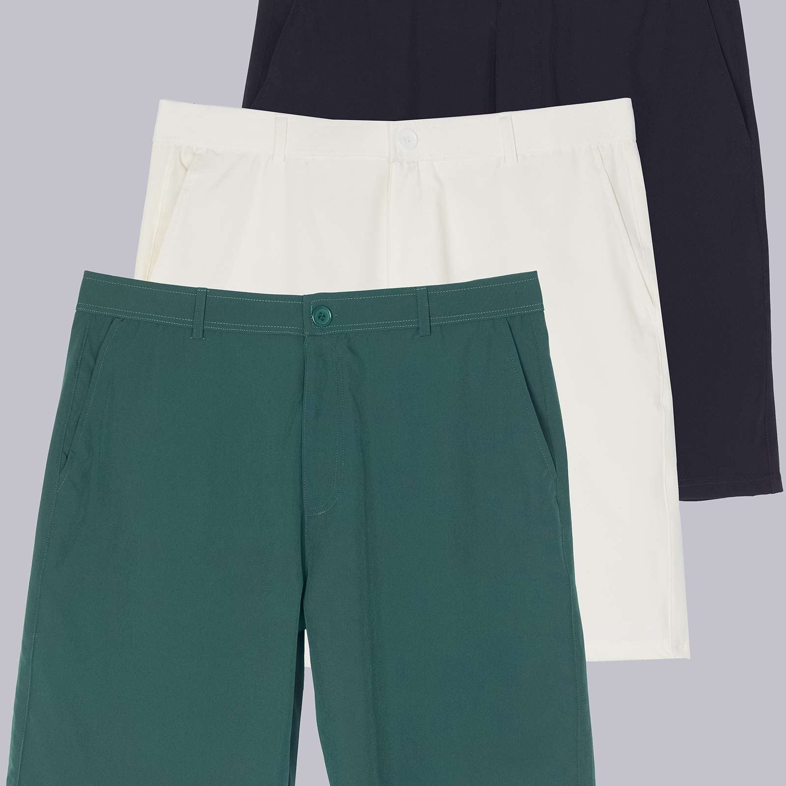 3 Pack: Men's 9" Golf Shorts