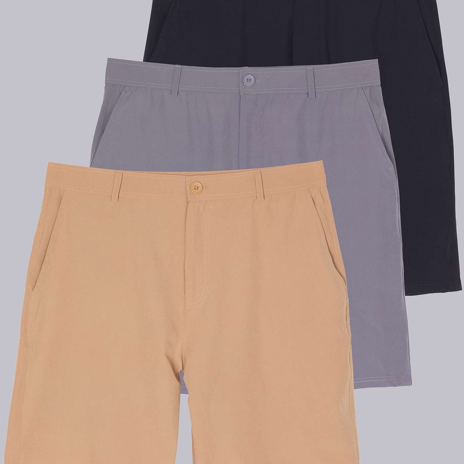 3 Pack: Men's 9" Golf Shorts