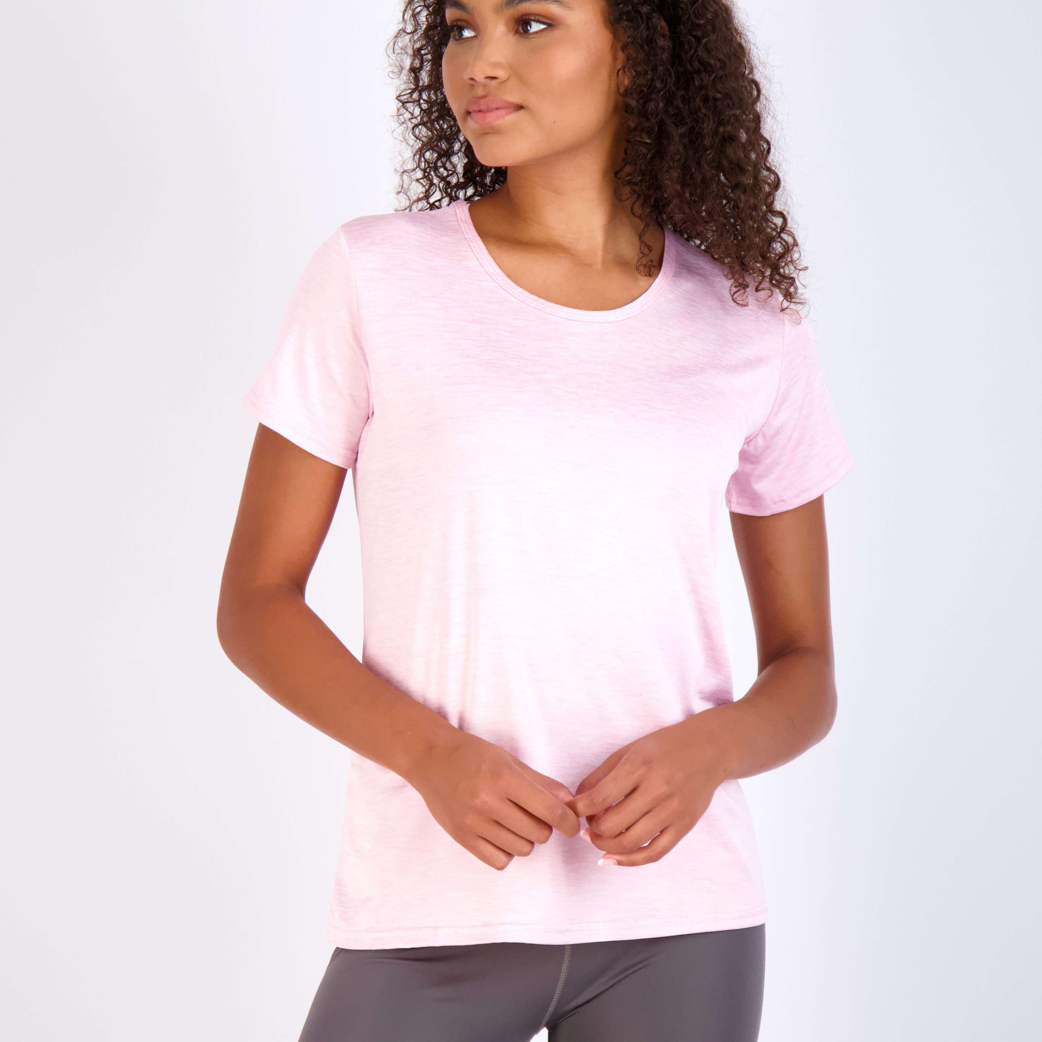 5 Pack: Womens Dry Fit Short-Sleeve Crew Neck Active T-Shirt