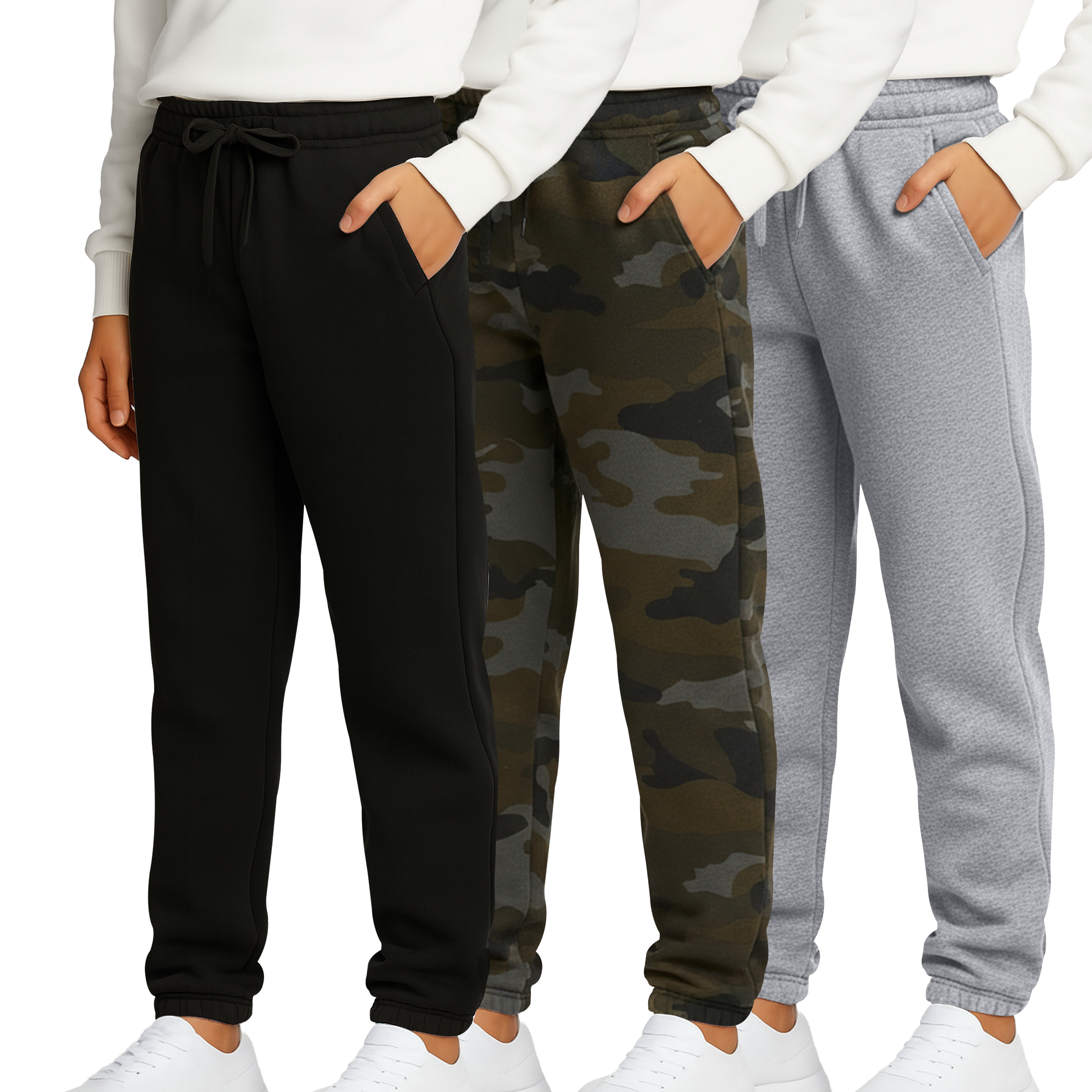 3 Pack: Boys' Tech Fleece Jogger Sweatpants