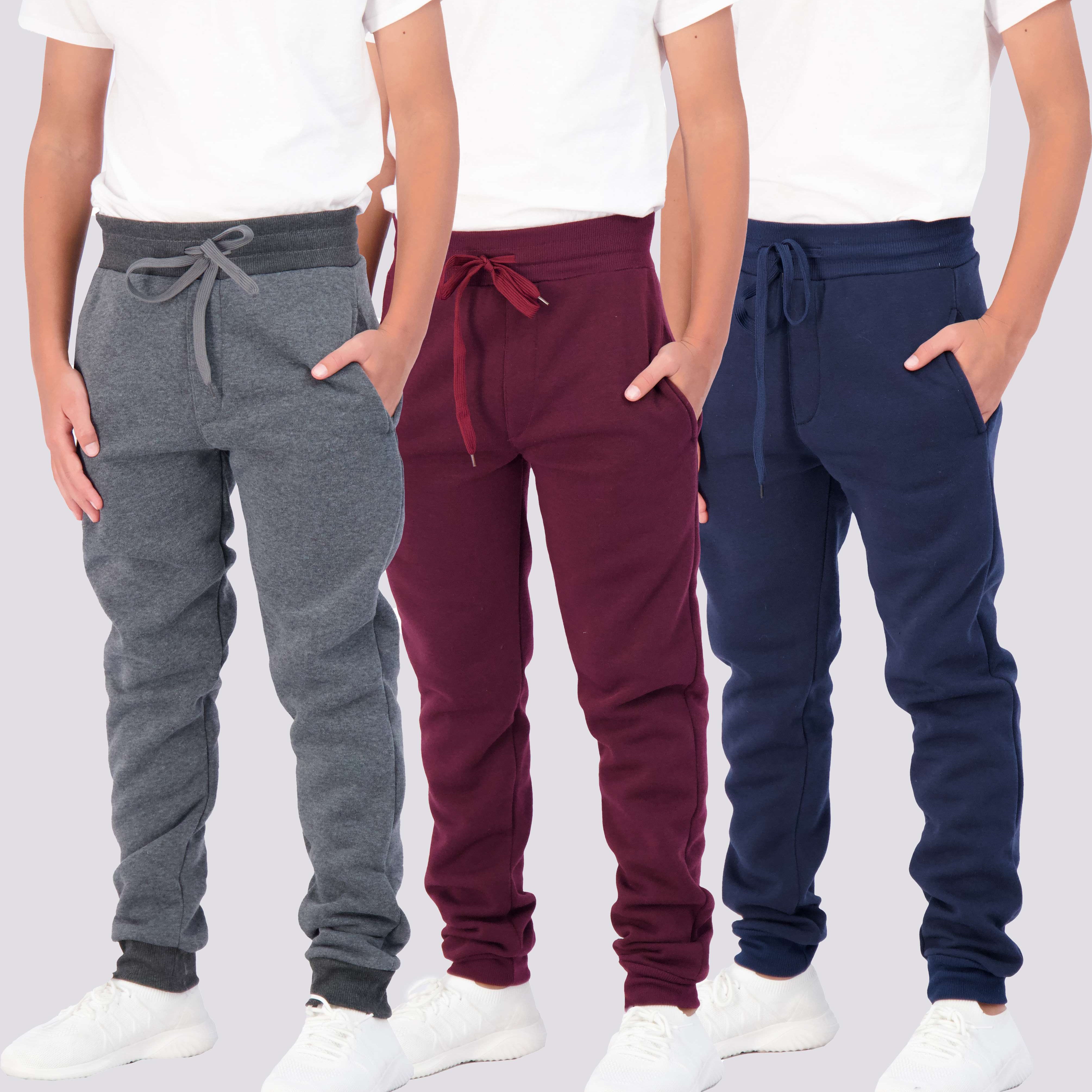3 Pack: Boys Fleece Jogger Sweatpants