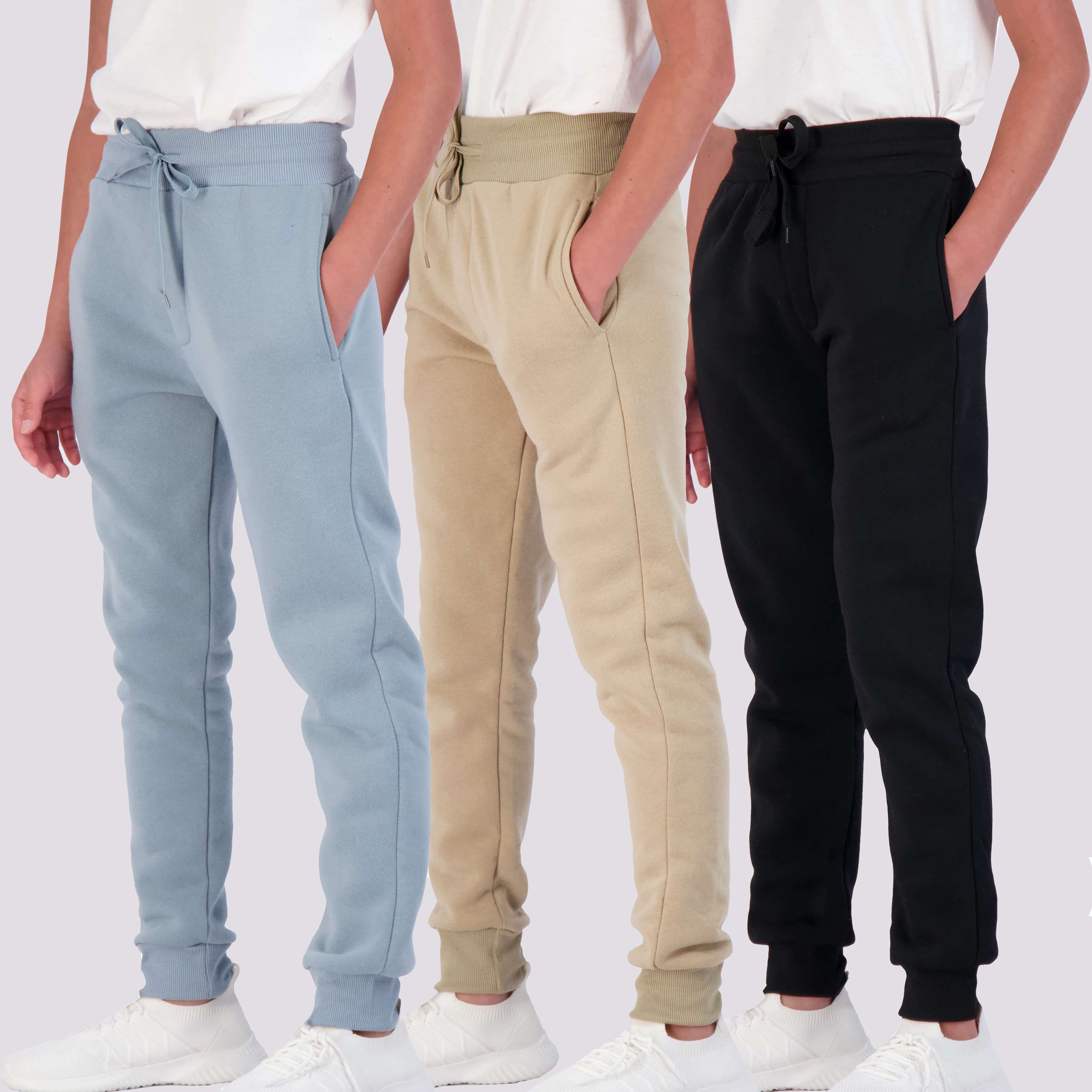 3 Pack: Boys Fleece Jogger Sweatpants