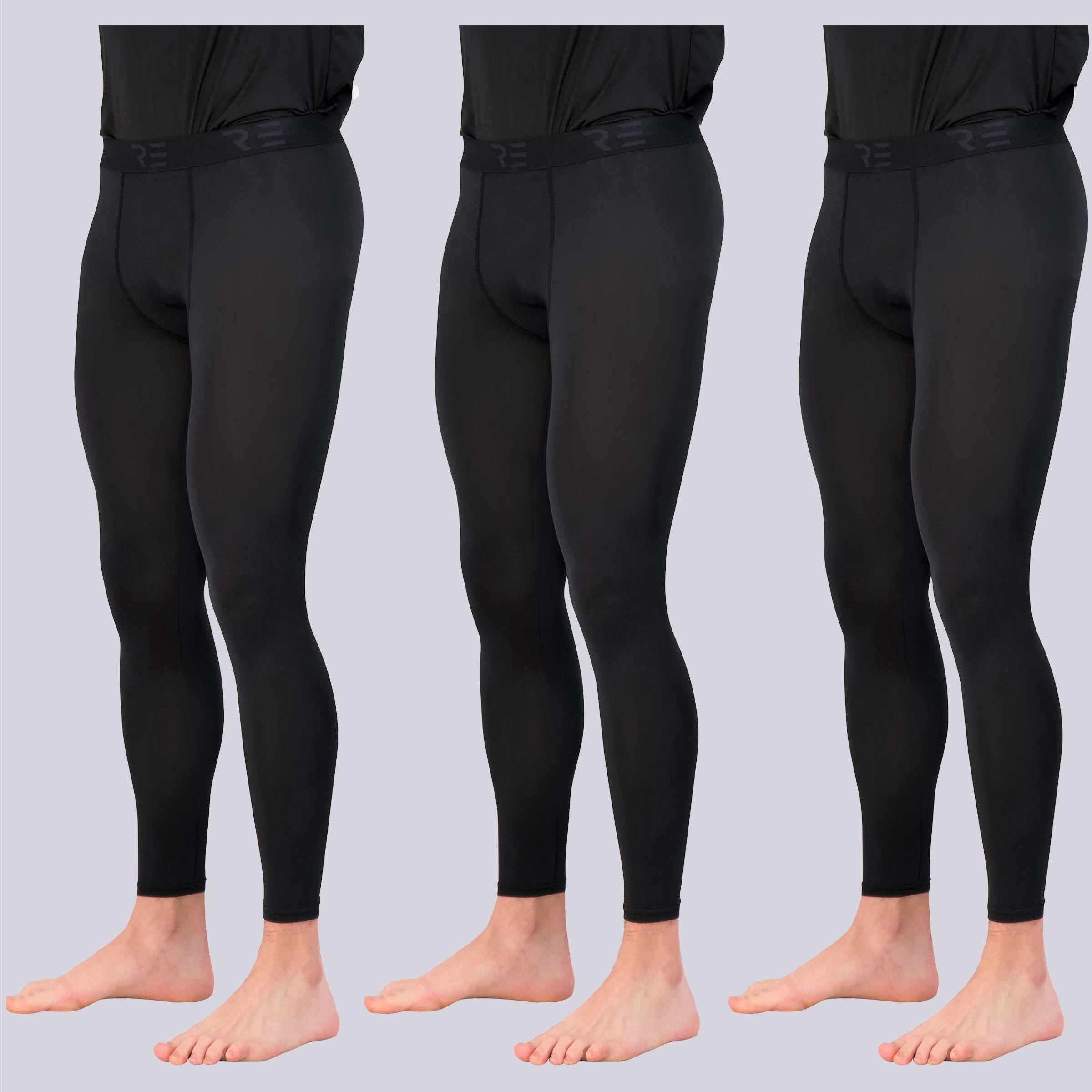 3 Pack: Mens Active Compression Pants
