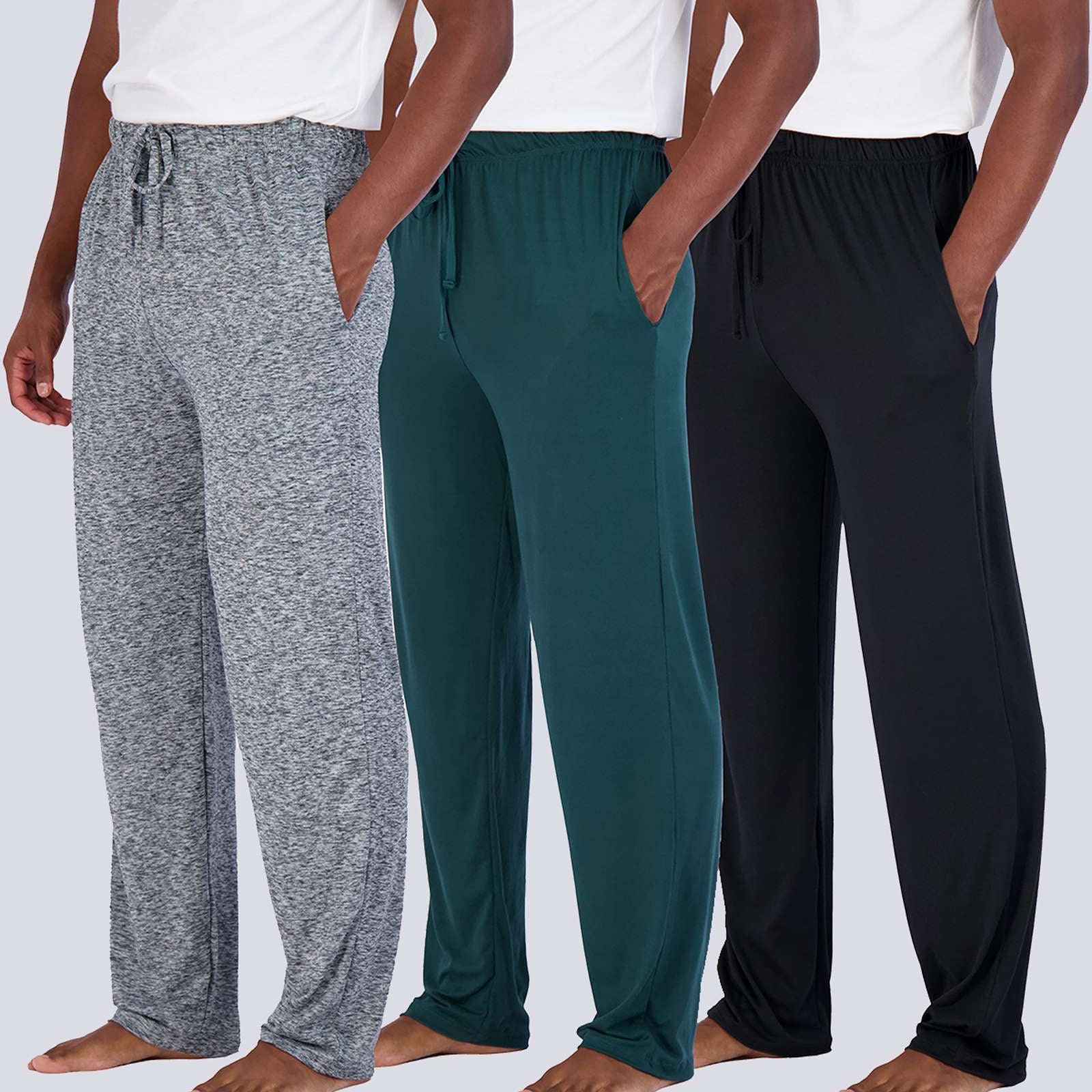 3 Pack: Mens Soft Pajama Lounge Pants