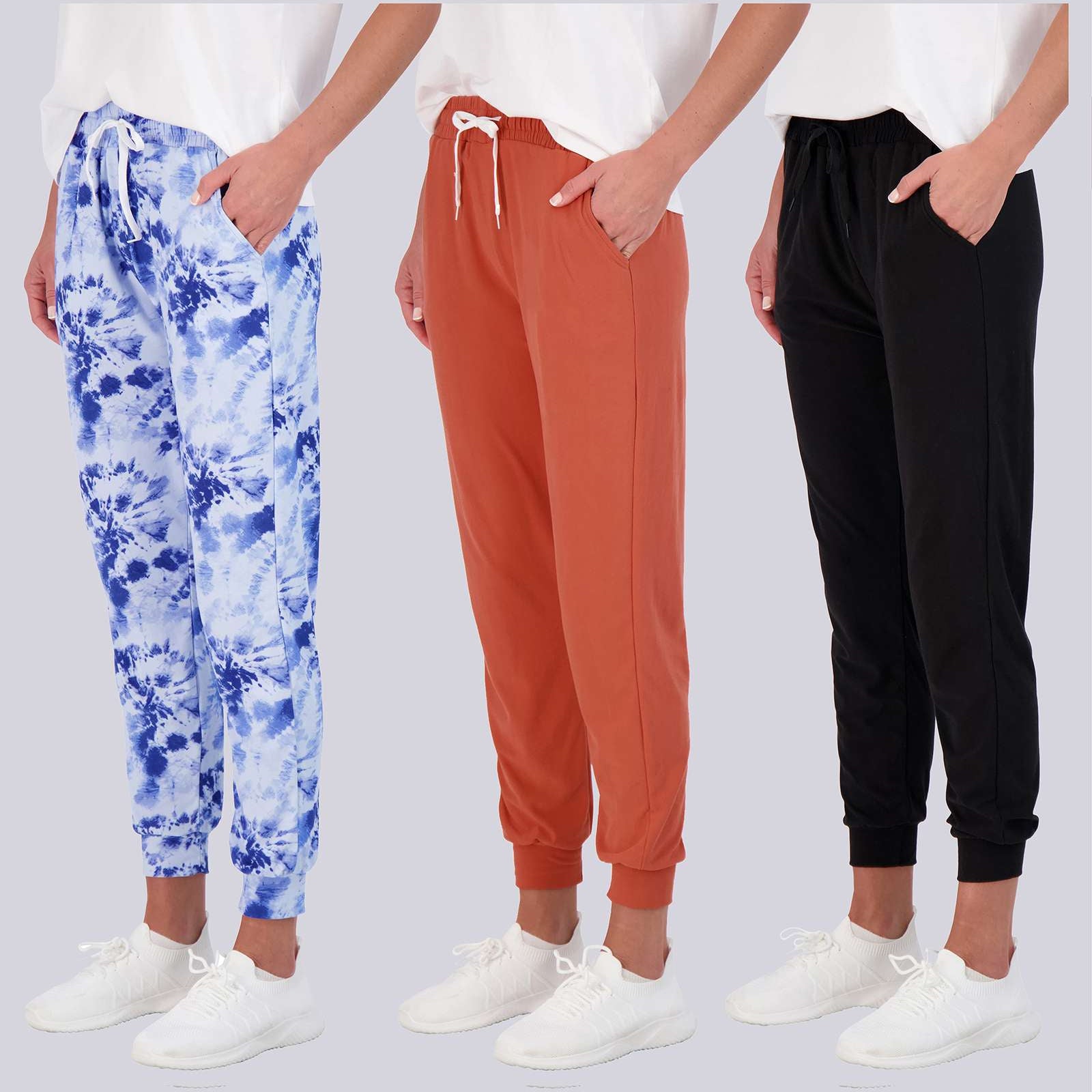 3 Pack: Womens Ultra-Soft Lounge Joggers