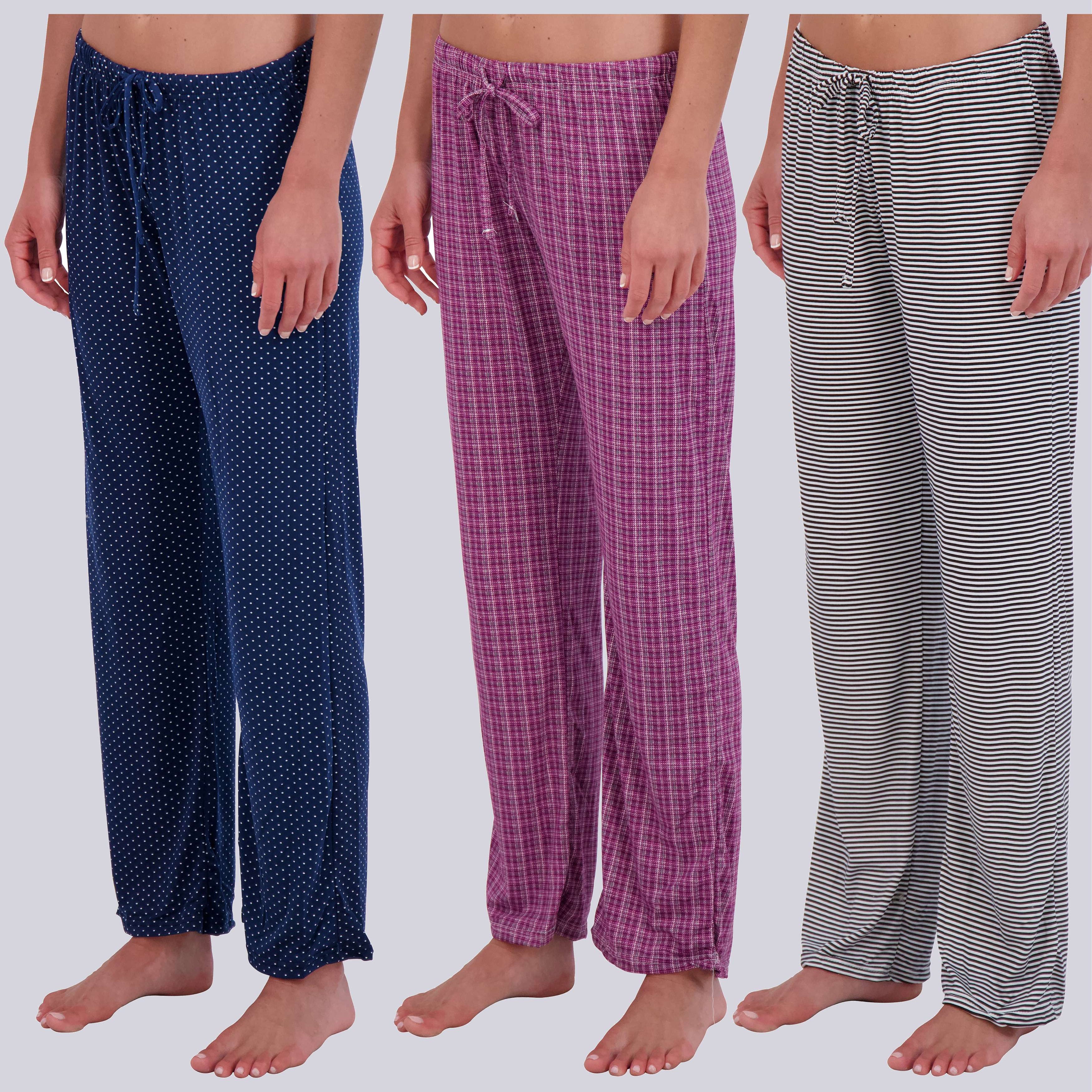 3 Pack: Womens Ultra-Soft Pajama Pants