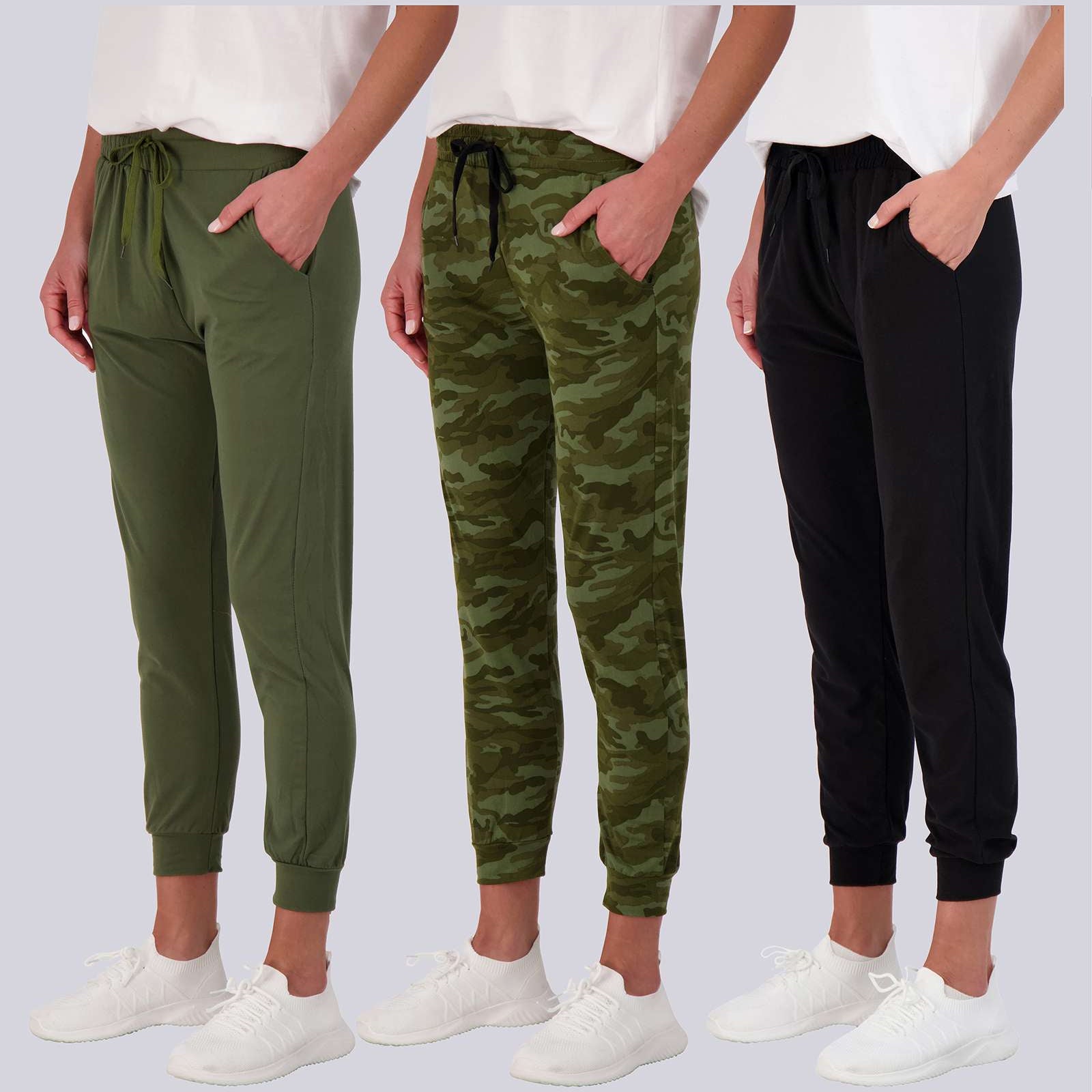 3 Pack: Womens Ultra-Soft Lounge Joggers