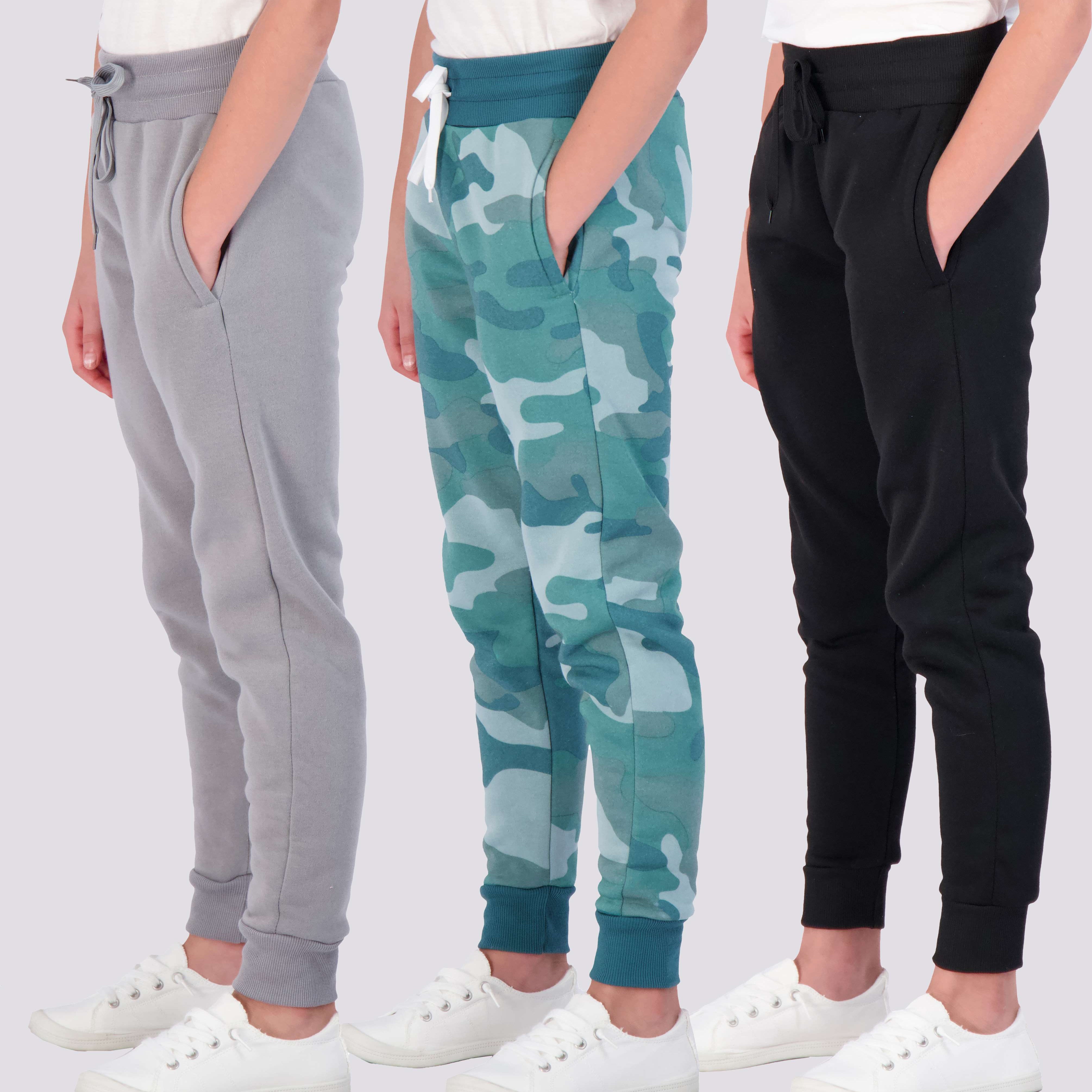 3 Pack: Girls Fleece Jogger Sweatpants