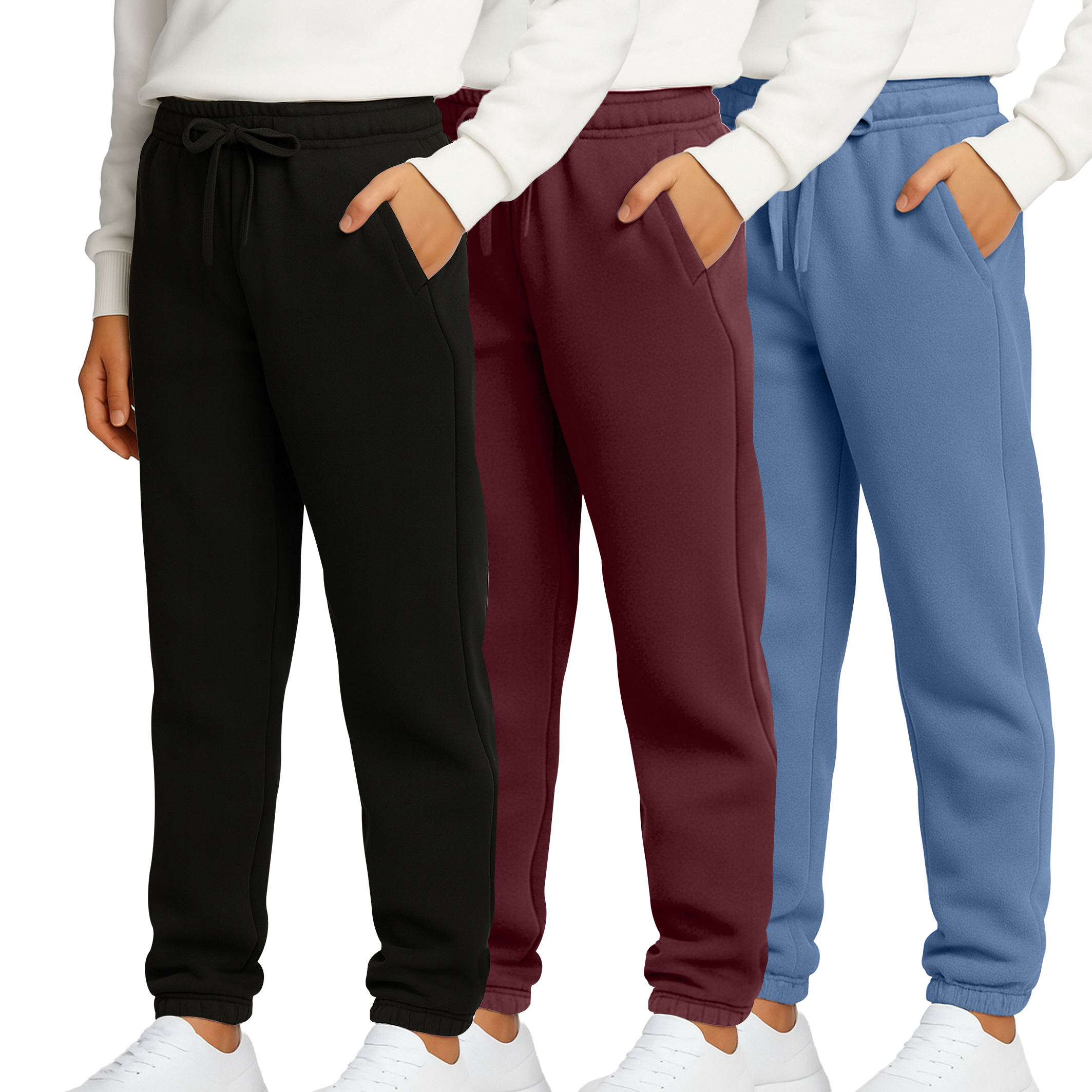 3 Pack: Boys' Tech Fleece Jogger Sweatpants
