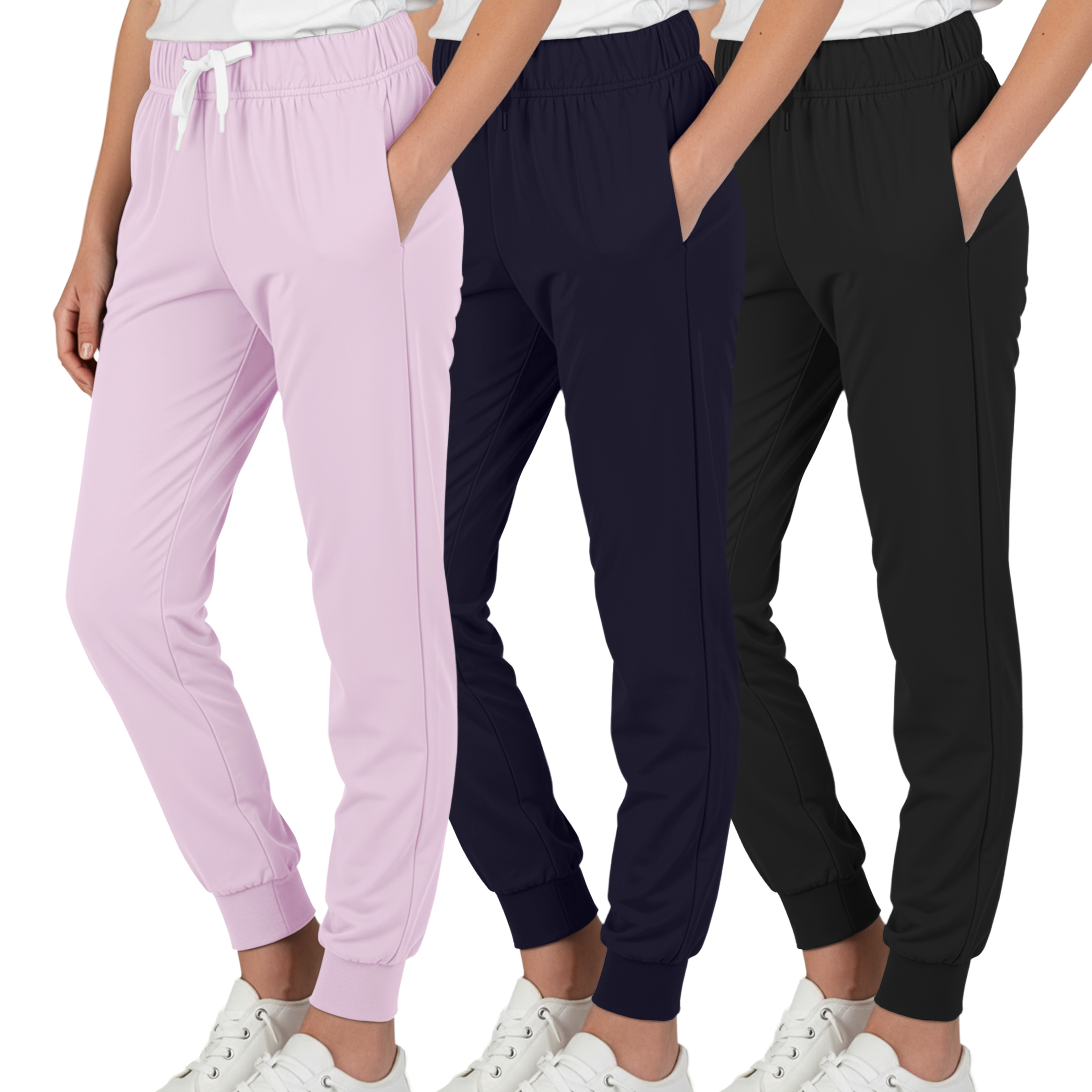 3 Pack: Girls Super-Soft Lounge Jogger Sweatpants