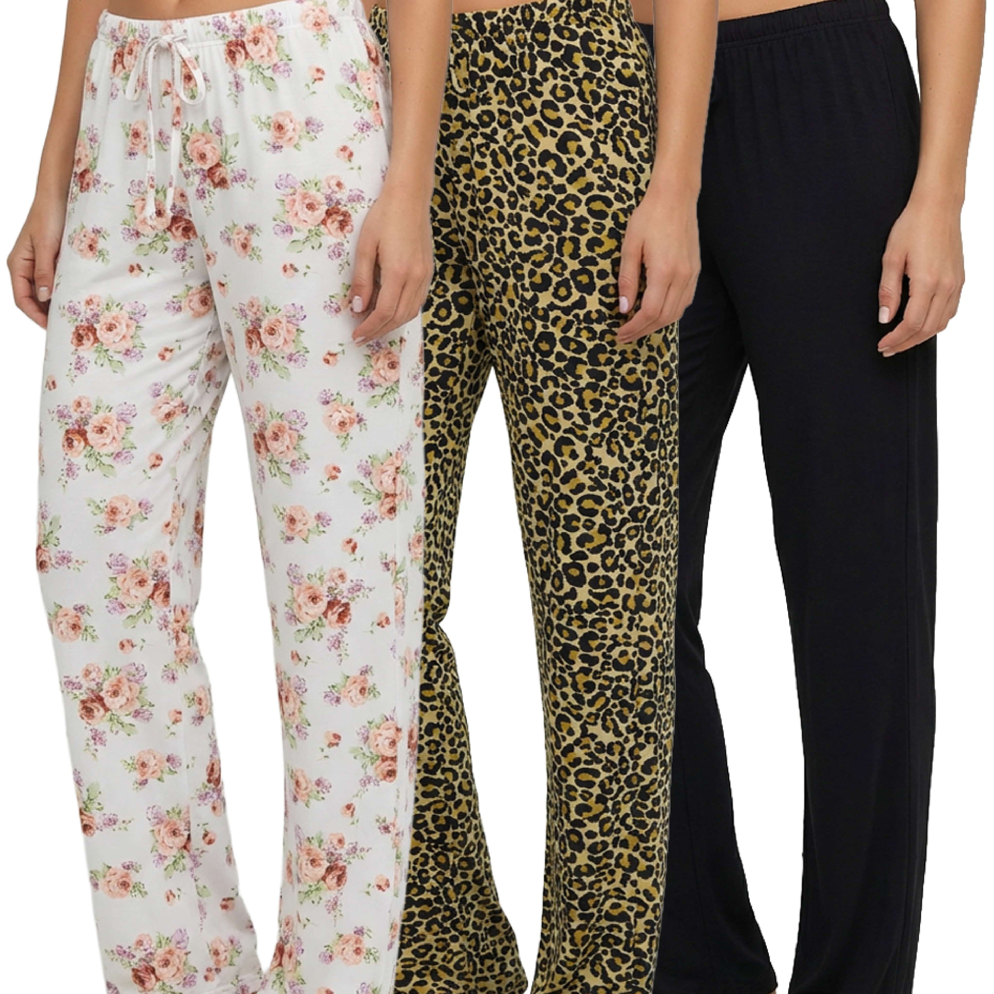 3 Pack: Women's Ultra-Soft Pajama Pants