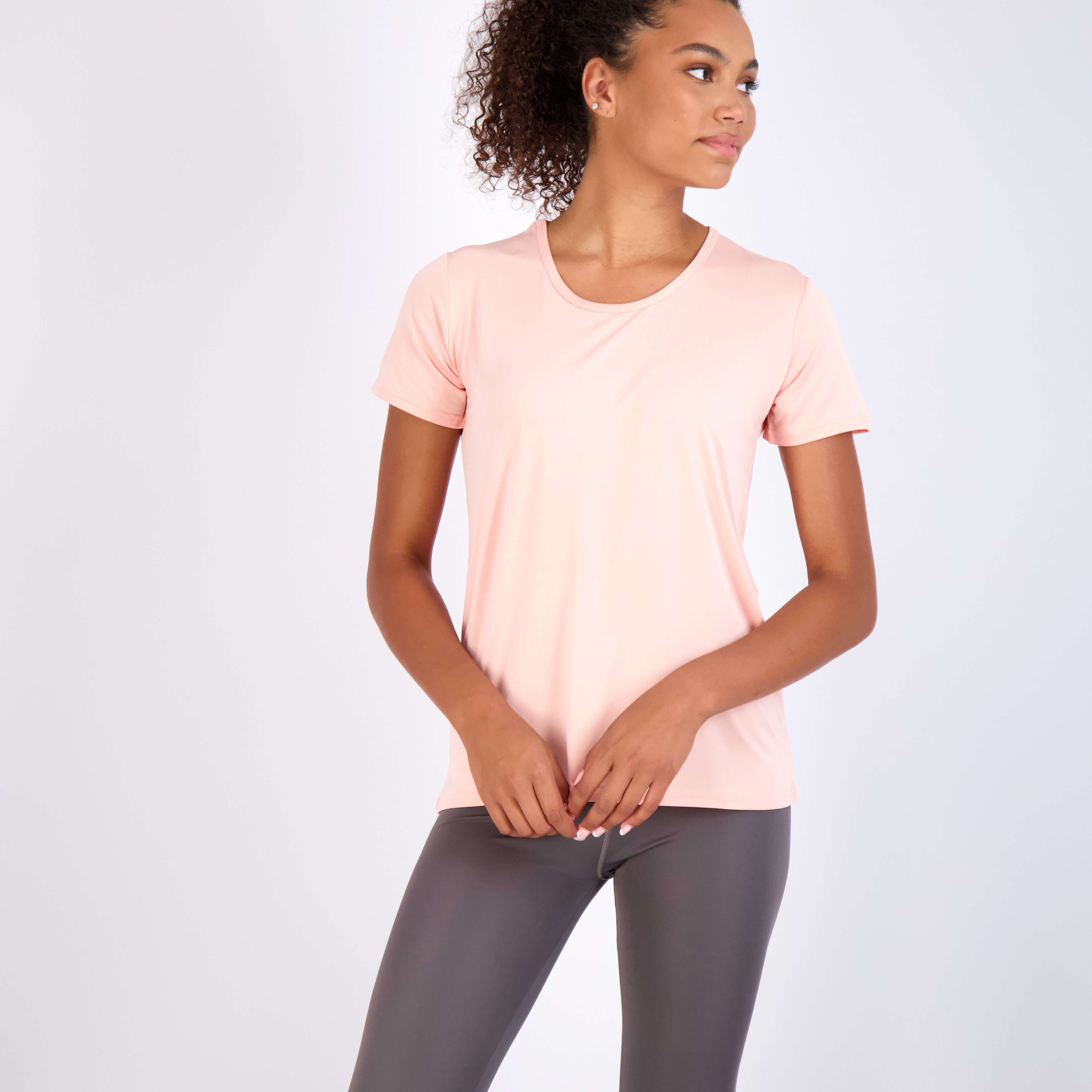 5 Pack: Womens Dry Fit Short-Sleeve Crew Neck Active T-Shirt