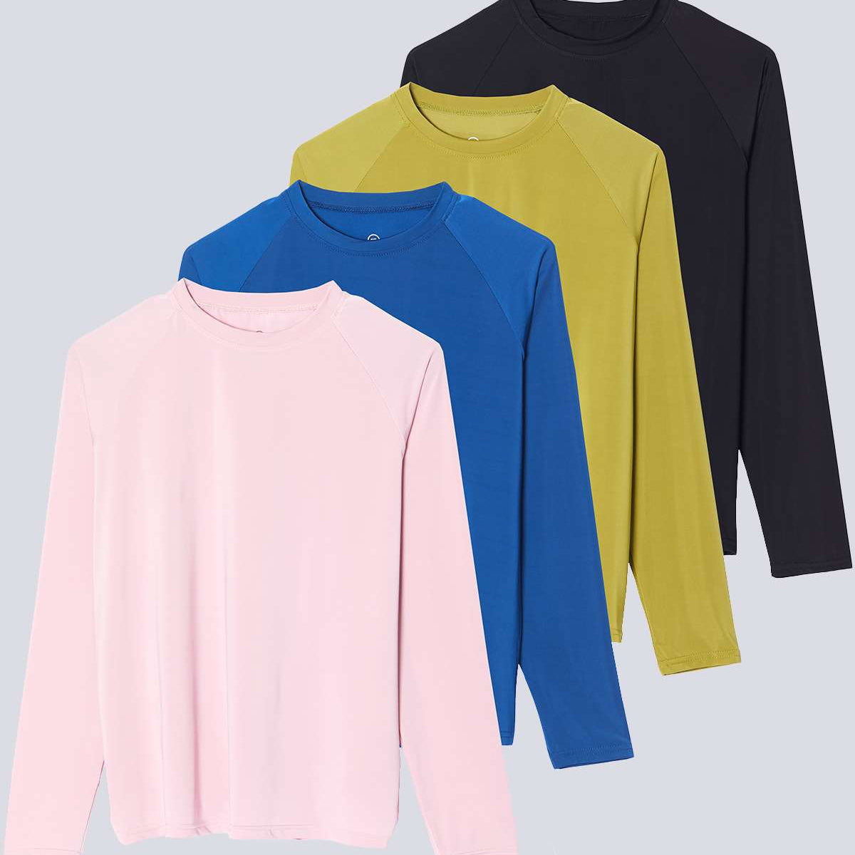 4 Pack: Women's Long Sleeve Rash Guard Shirt Swimwear UPF Sun Protection (Available In Plus Size)