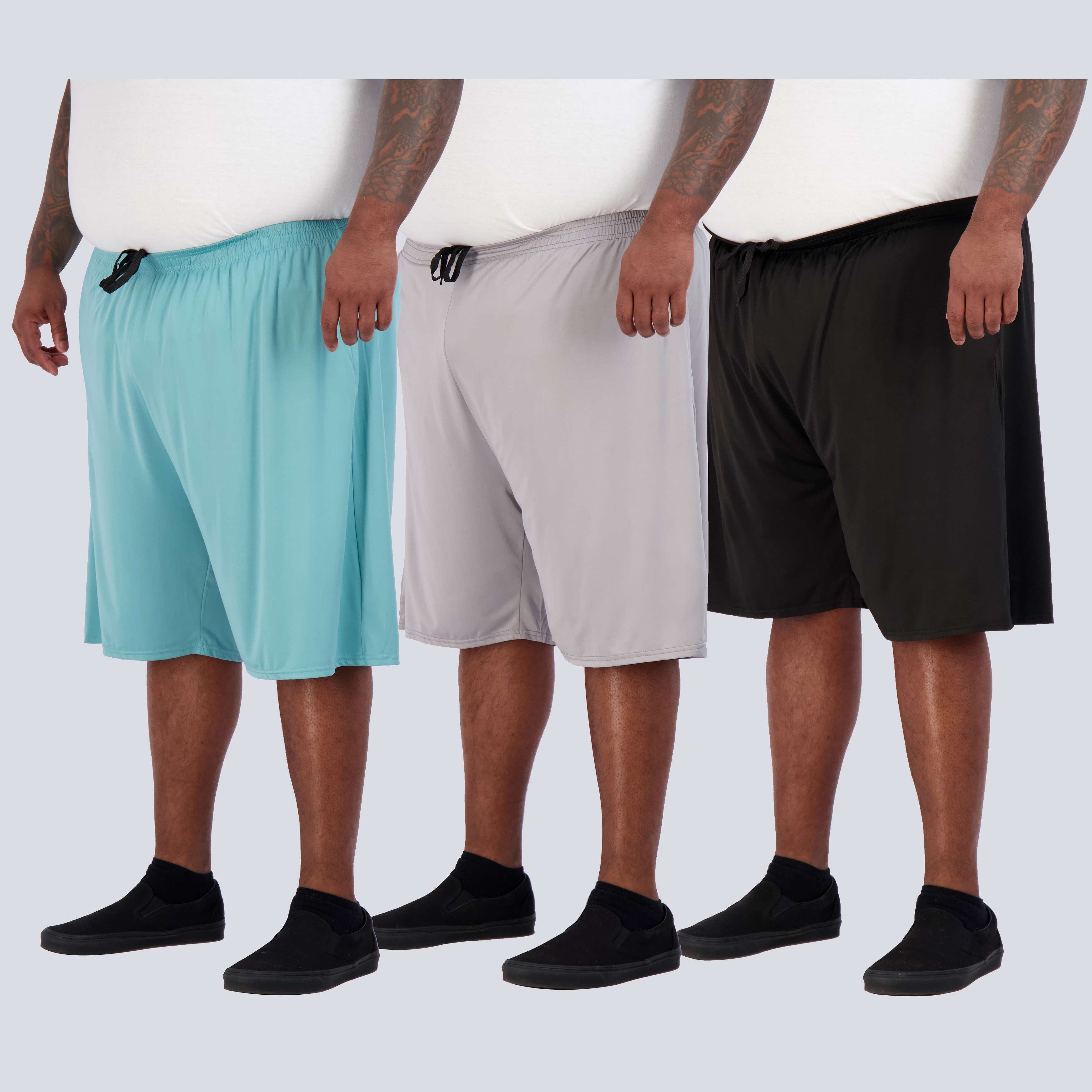 3 Pack: Men's Big & Tall Dry Fit & Mesh Performance Shorts