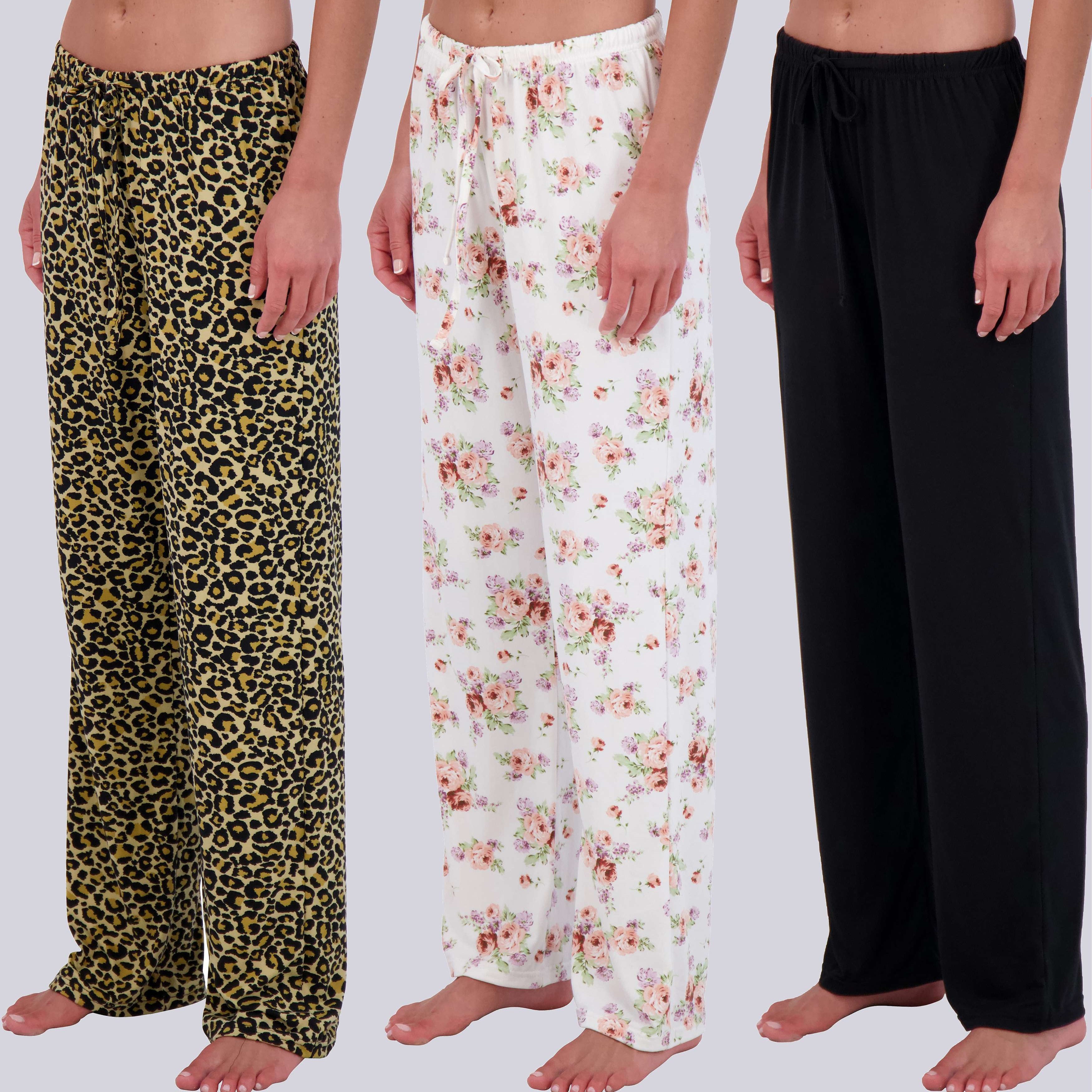 3 Pack: Women's Ultra-Soft Pajama Pants
