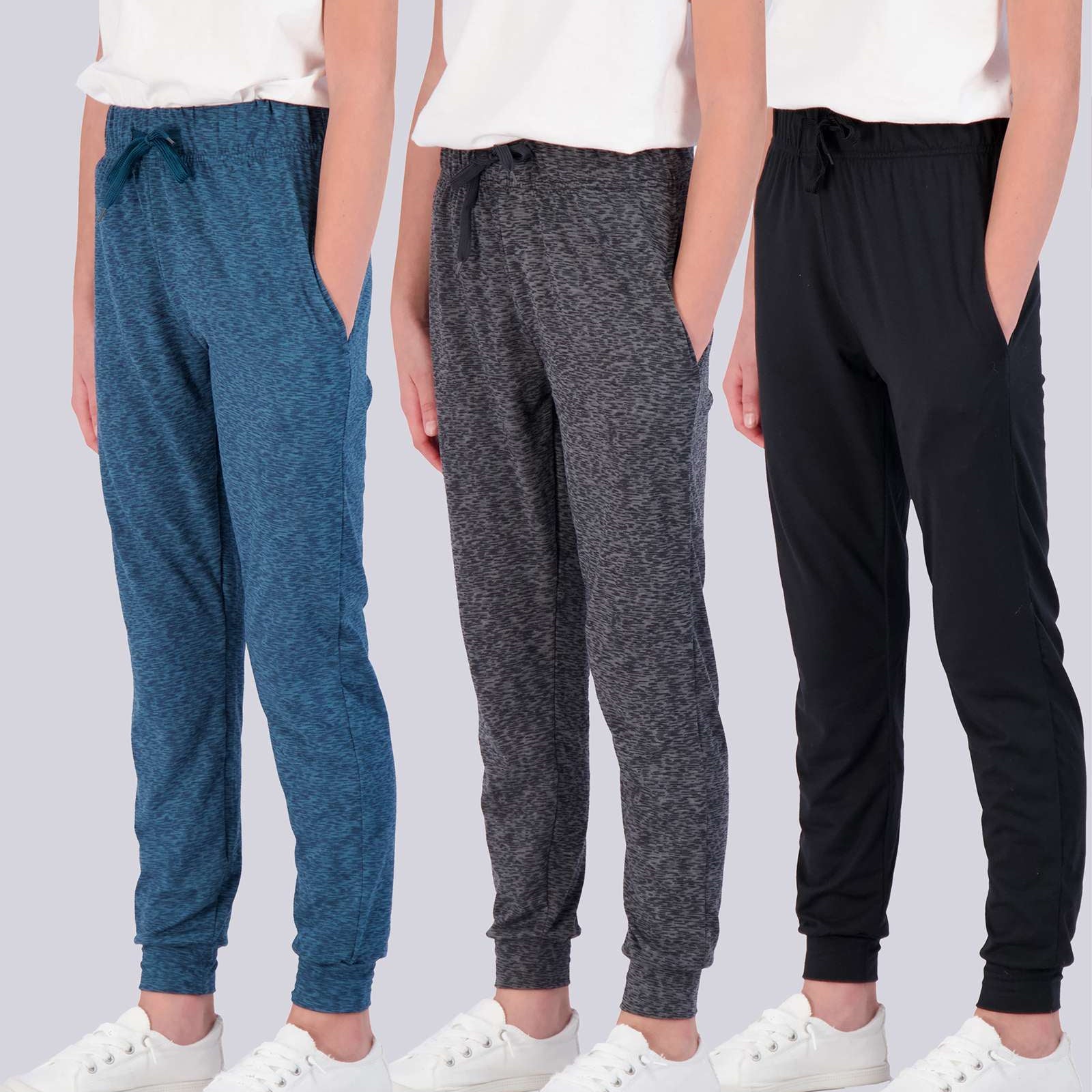 3 Pack: Girls Super-Soft Lounge Jogger Sweatpants