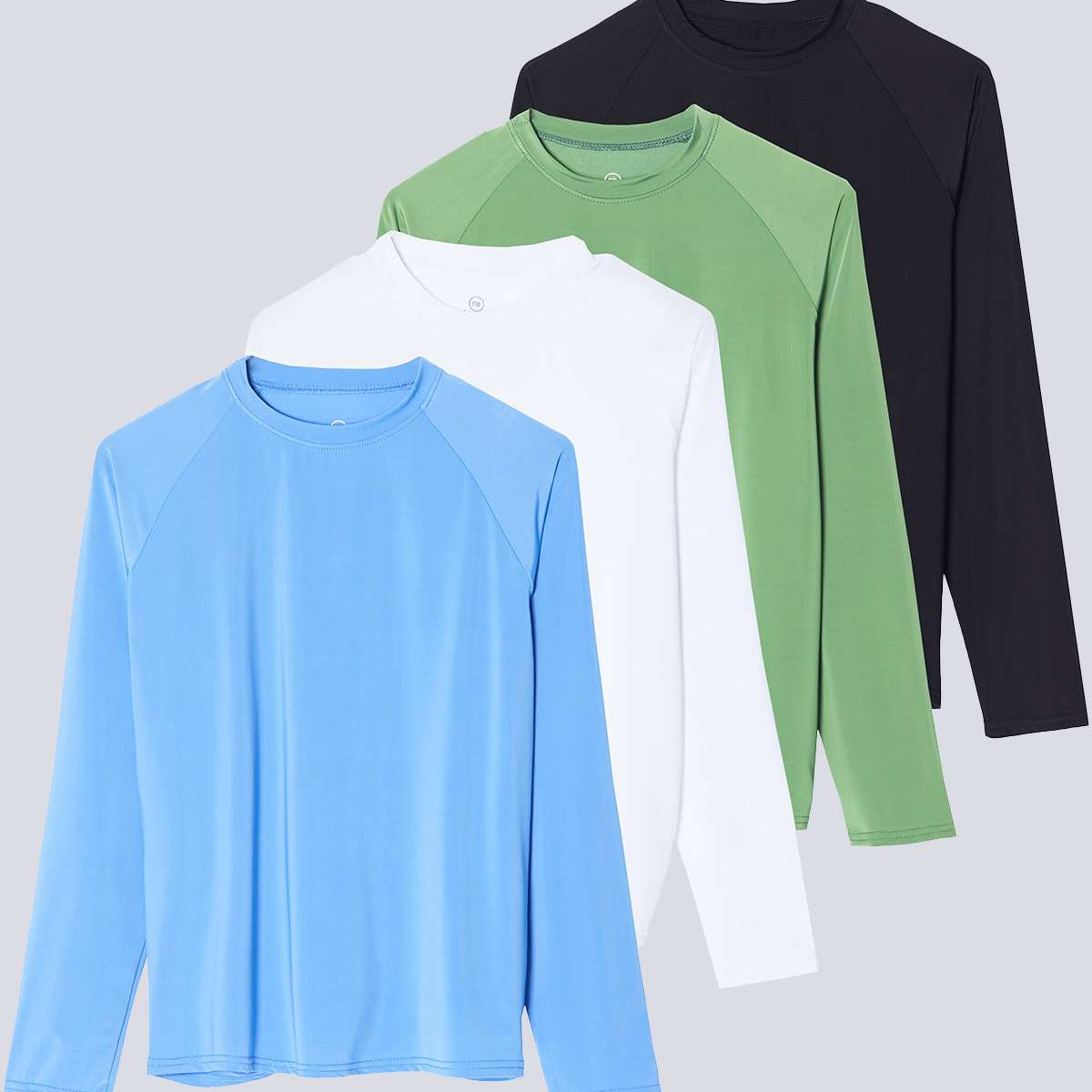 4 Pack: Women's Long Sleeve Rash Guard Shirt Swimwear UPF Sun Protection (Available In Plus Size)