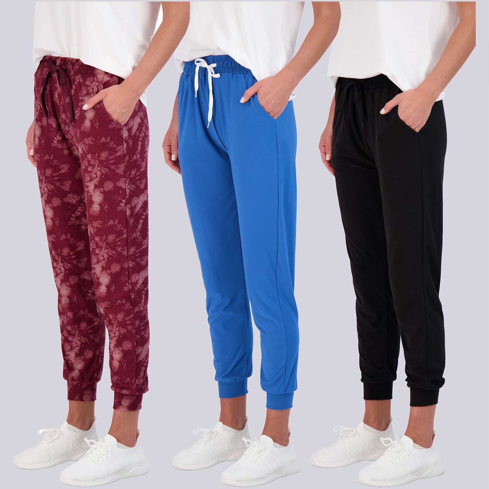 3 Pack: Womens Ultra-Soft Lounge Joggers