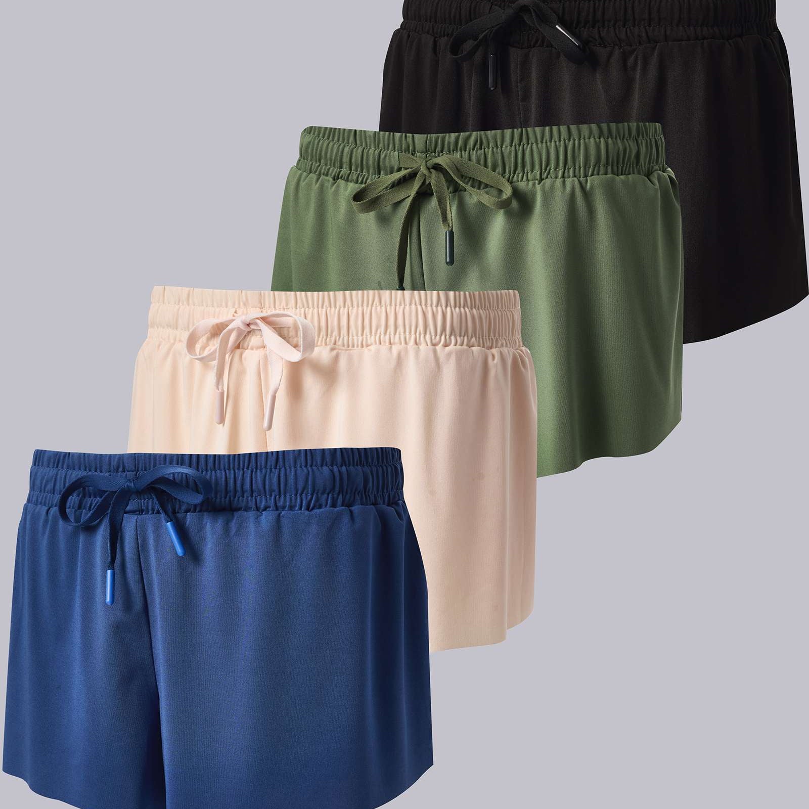 4 Pack: Girls 2-in-1 Flowy Shorts with Spandex Liner Youth Butterfly Skirts - Athletic Dance