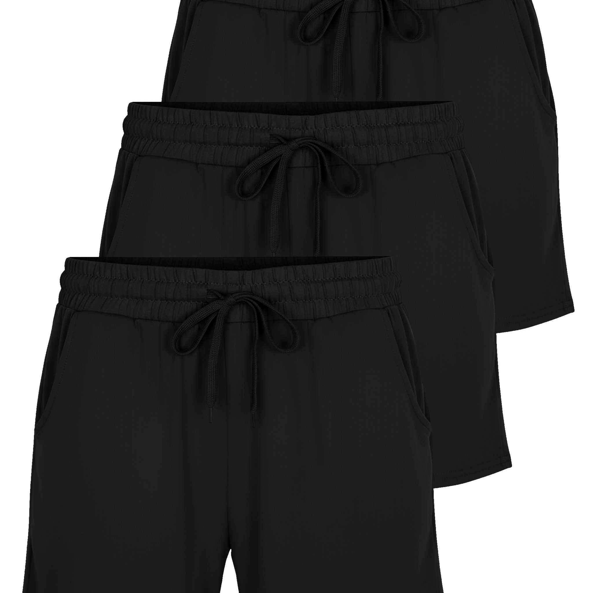 3 Pack: Womens Plus Super-Soft Lounge Shorts