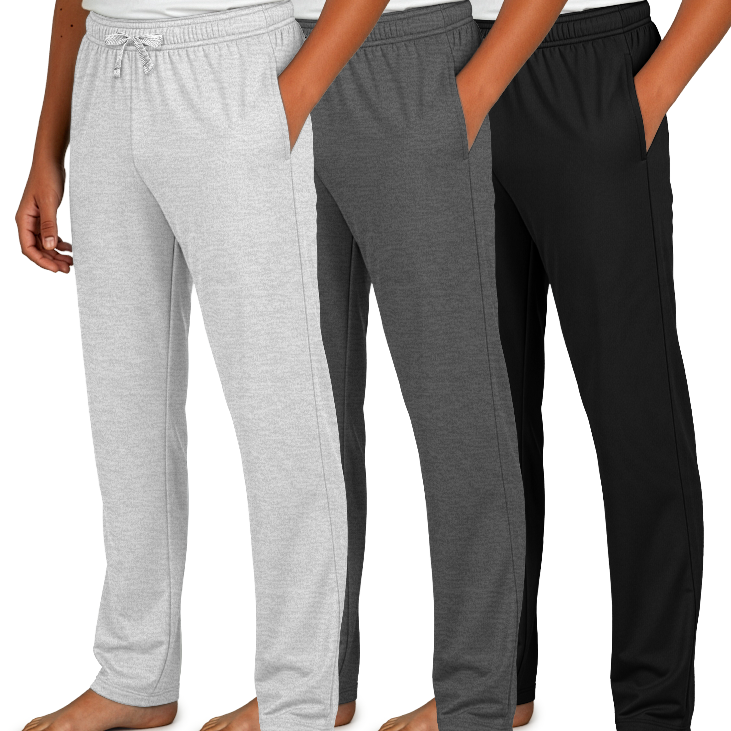 Real Essentials 3 Pack: Boys Cotton Soft Pajama Pants Kids Bottoms Pjs Youth Teen Pijamas Sleep Pyjamas Lounge Para Niños