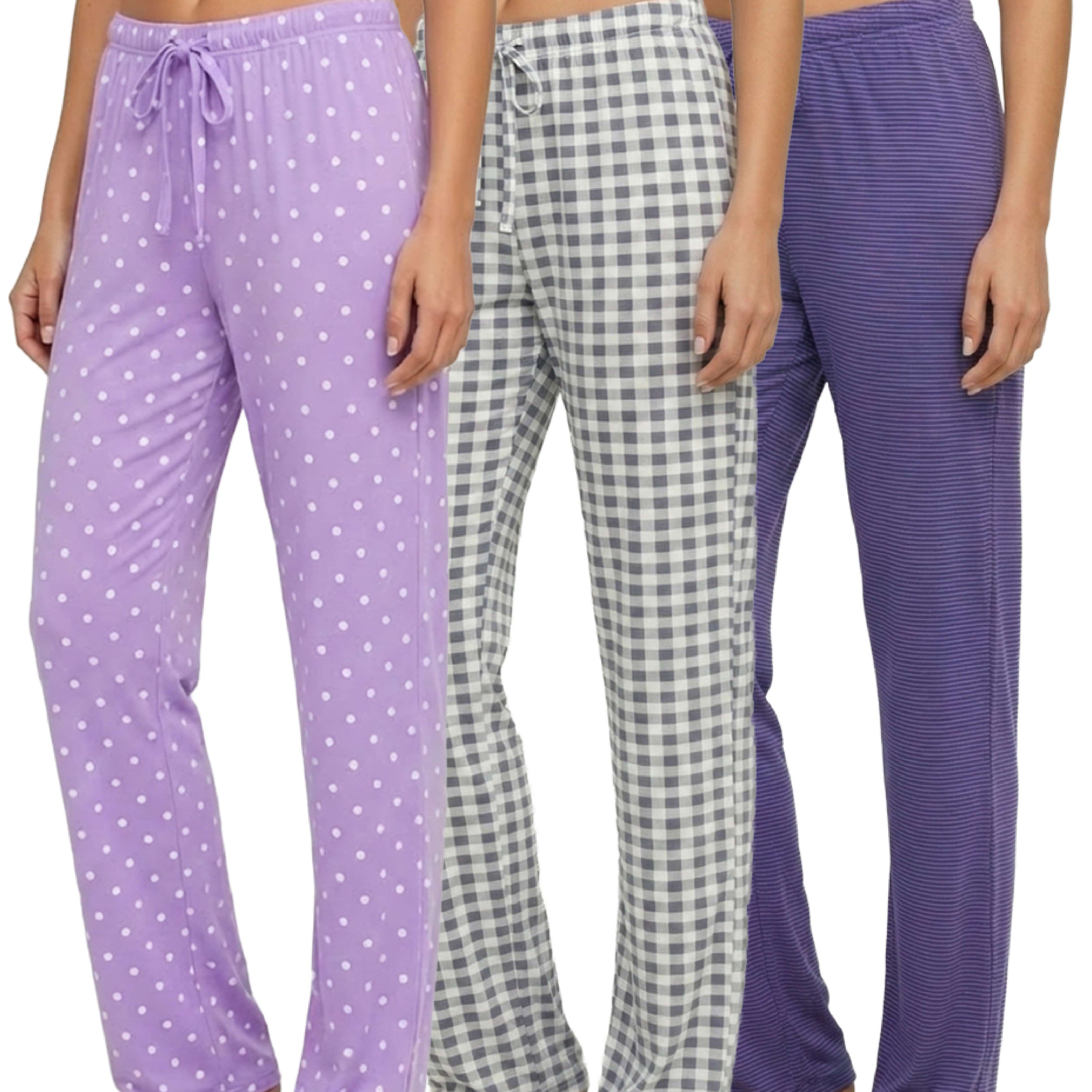 3 Pack: Women's Ultra-Soft Pajama Pants