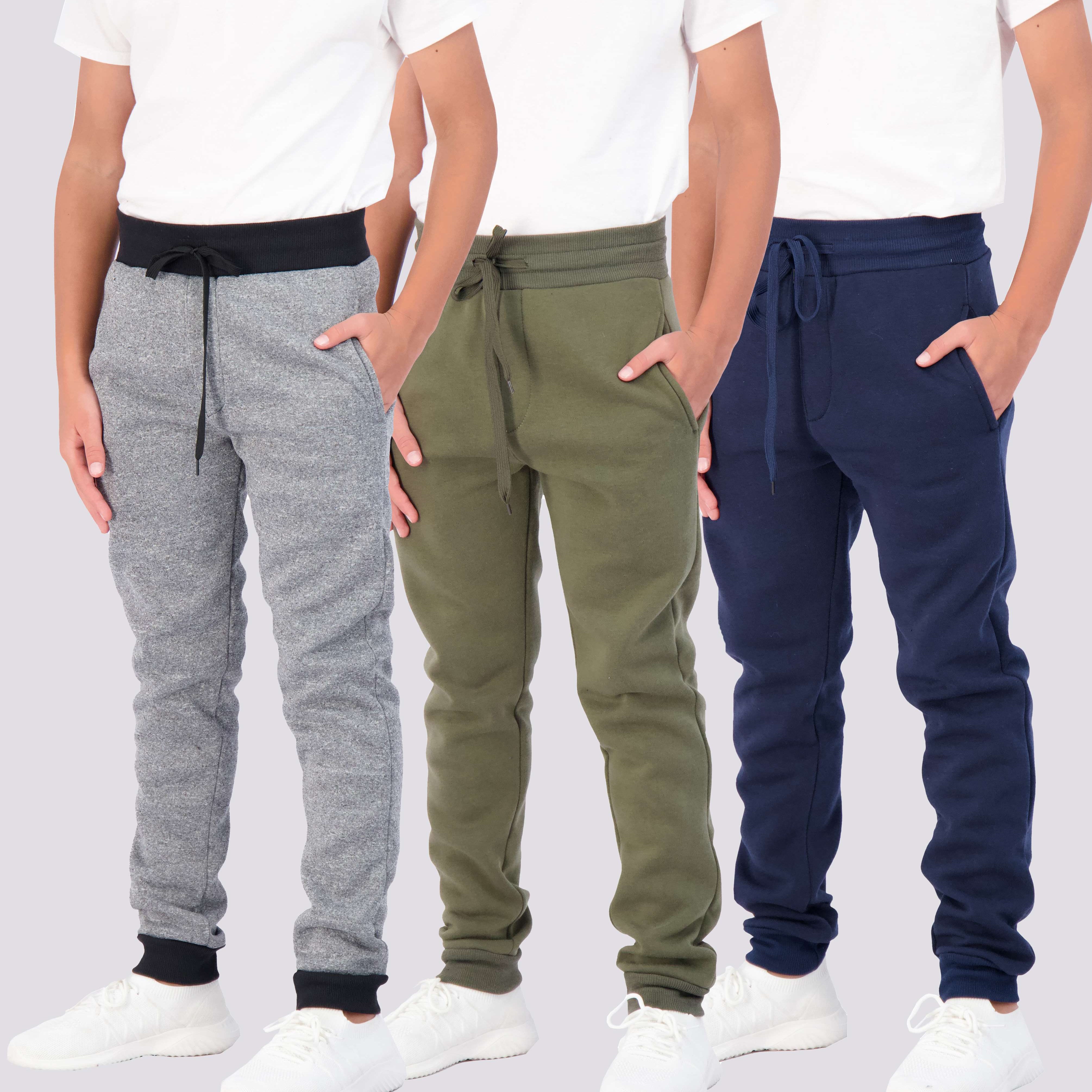 3 Pack: Boys Fleece Jogger Sweatpants