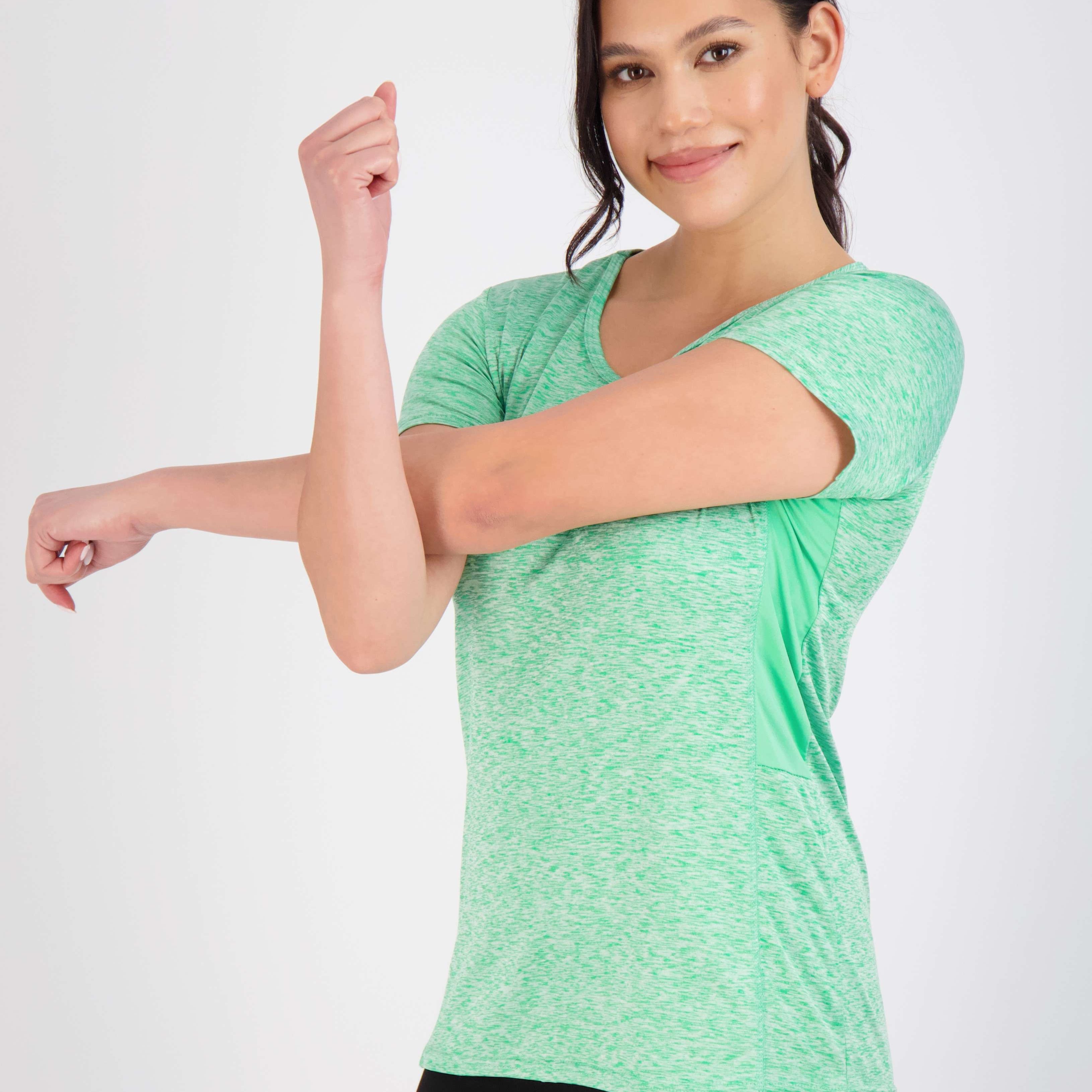5 Pack: Womens Dry Fit Short-Sleeve Crew Neck Active T-Shirt