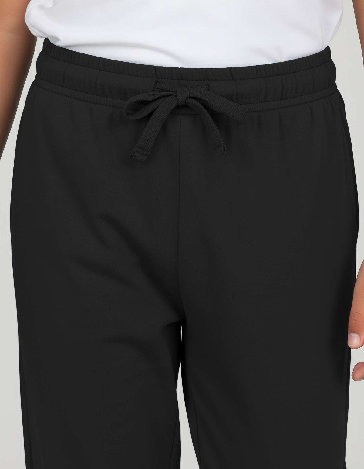 Real Essentials 3 Pack Boys' Pajama Sweatpants Joggers Open Bottom Kids Teens PJs Sweats - Set 1