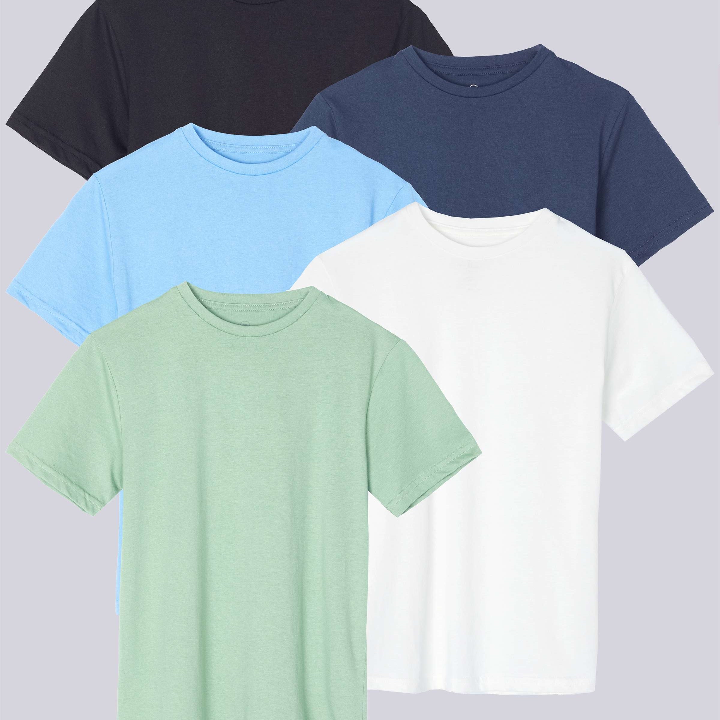 5 Pack: Boys' Cotton Short Sleeve T-Shirts