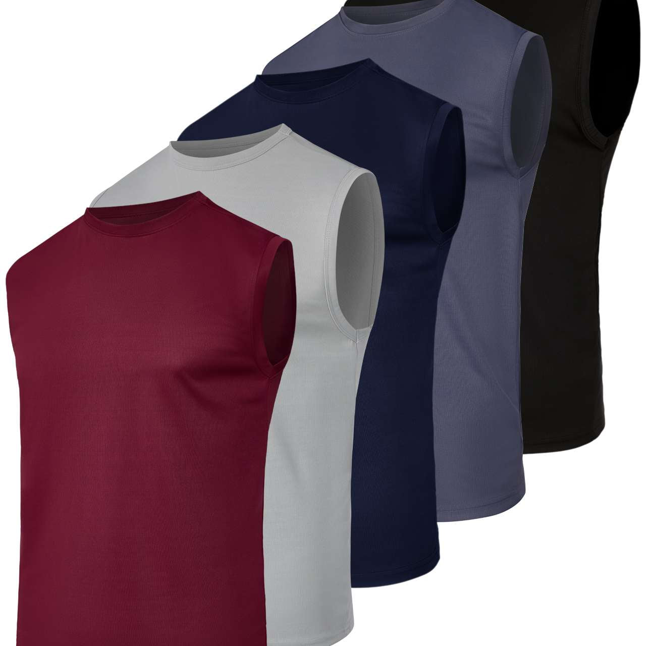 5 Pack: Mens Mesh Active Tank Top (Available in Big & Tall)