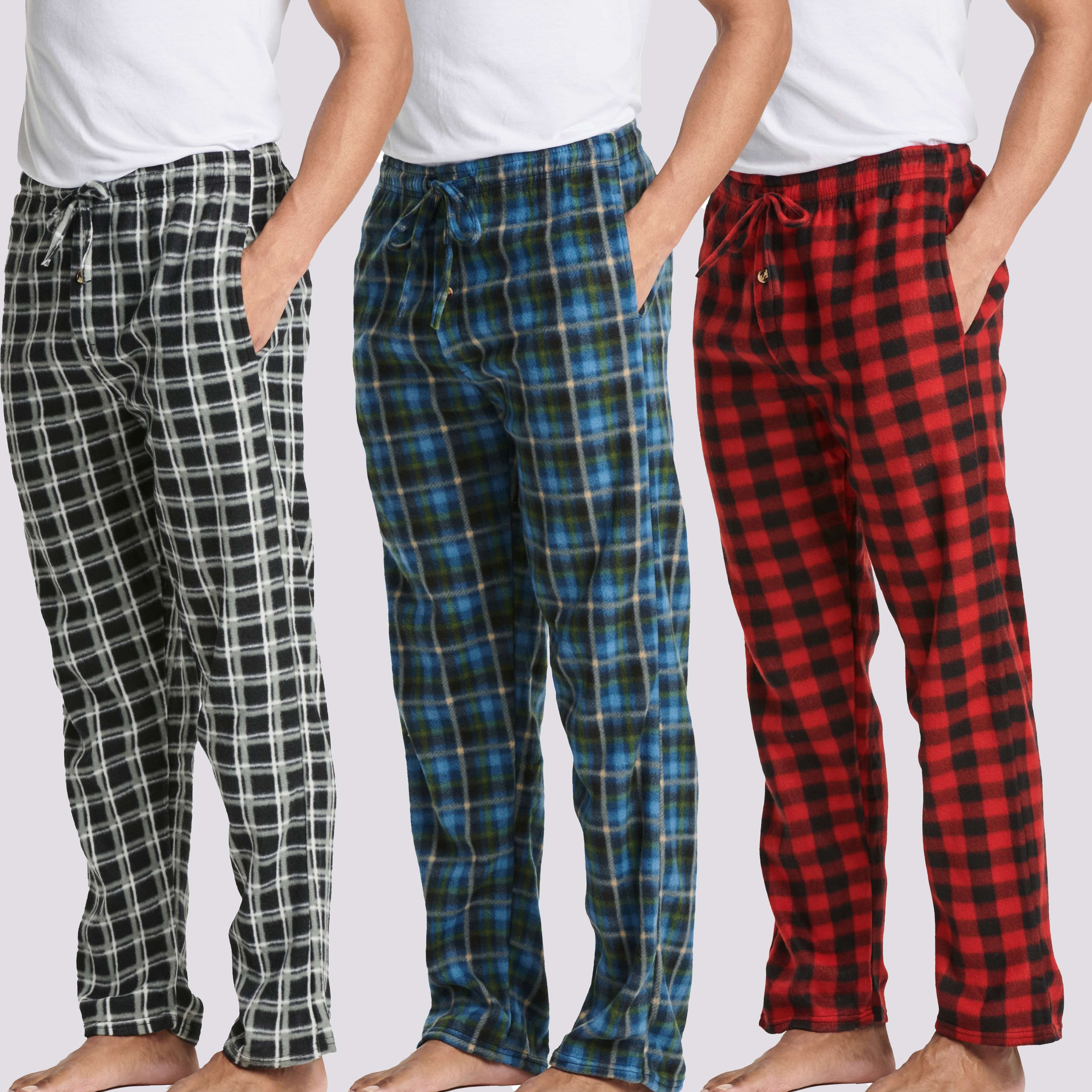3 Pack: Mens Fleece Pajama Pants