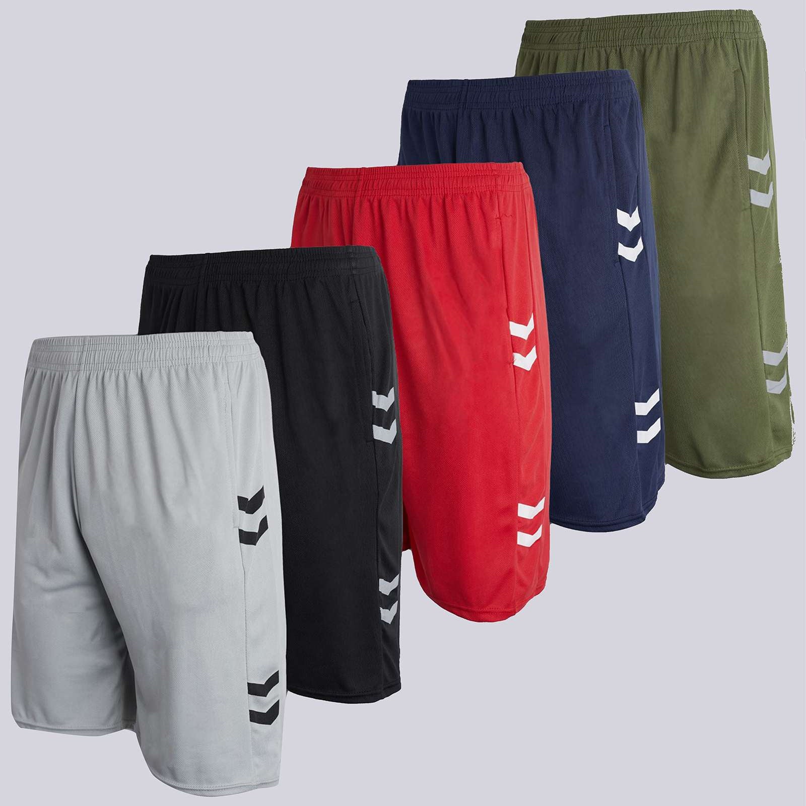 5 Pack: Boys Mesh Active Performance Shorts