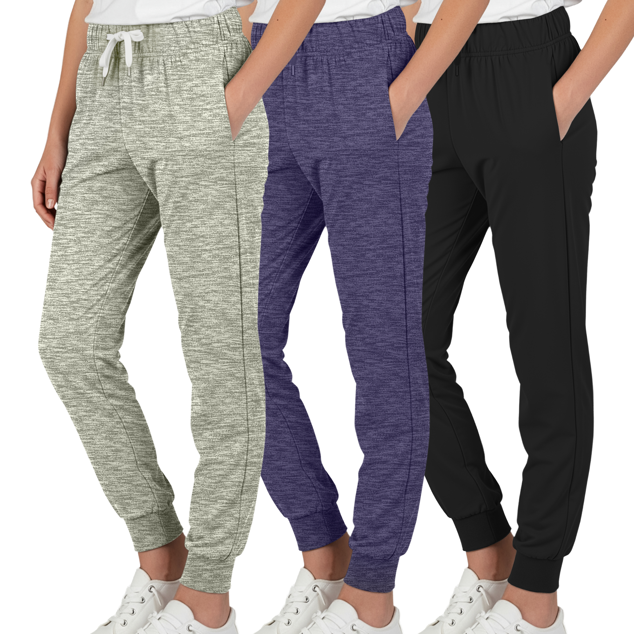 3 Pack: Girls Super-Soft Lounge Jogger Sweatpants