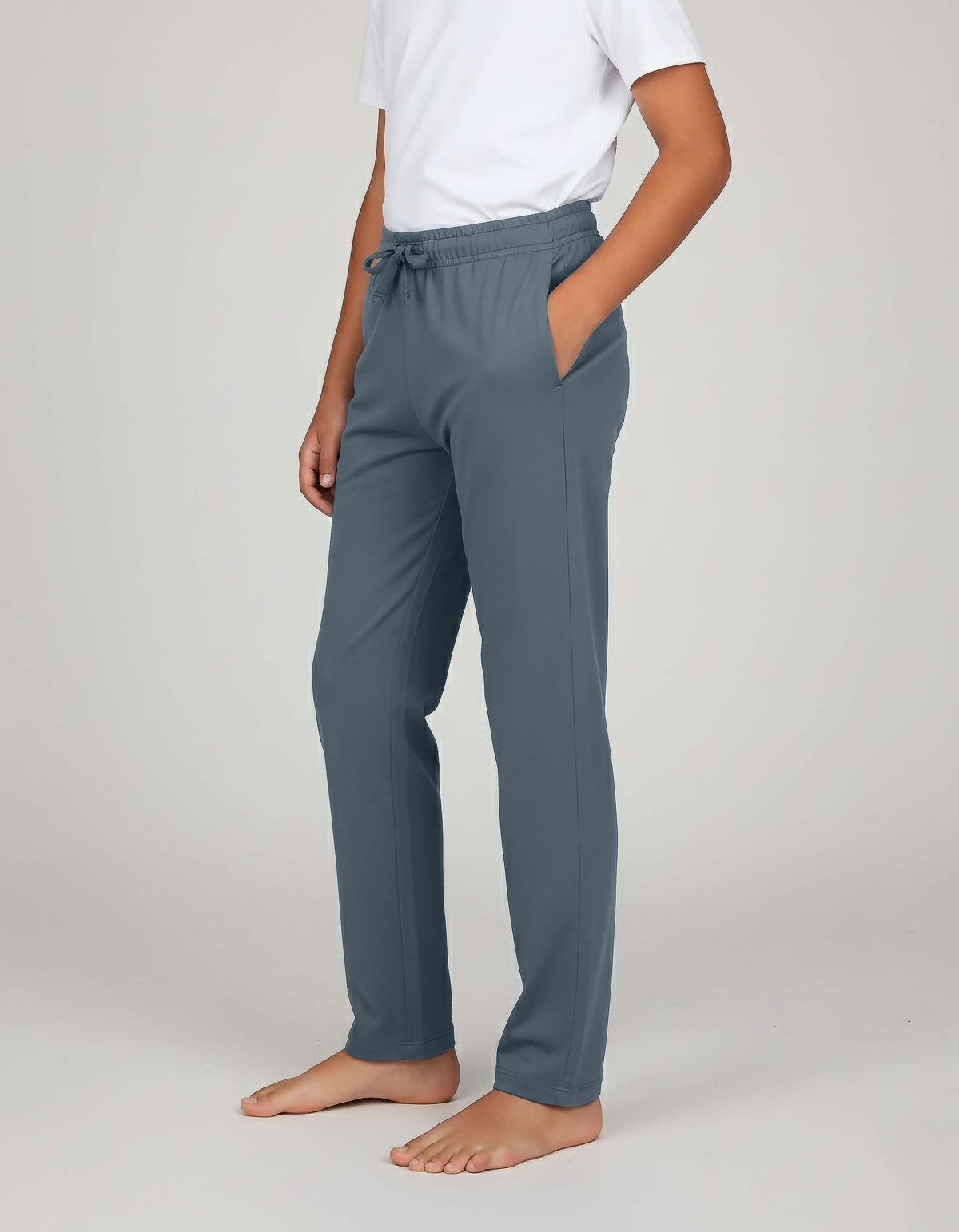 Real Essentials 3 Pack Boys' Pajama Sweatpants Joggers Open Bottom Kids Teens PJs Sweats - Set 7