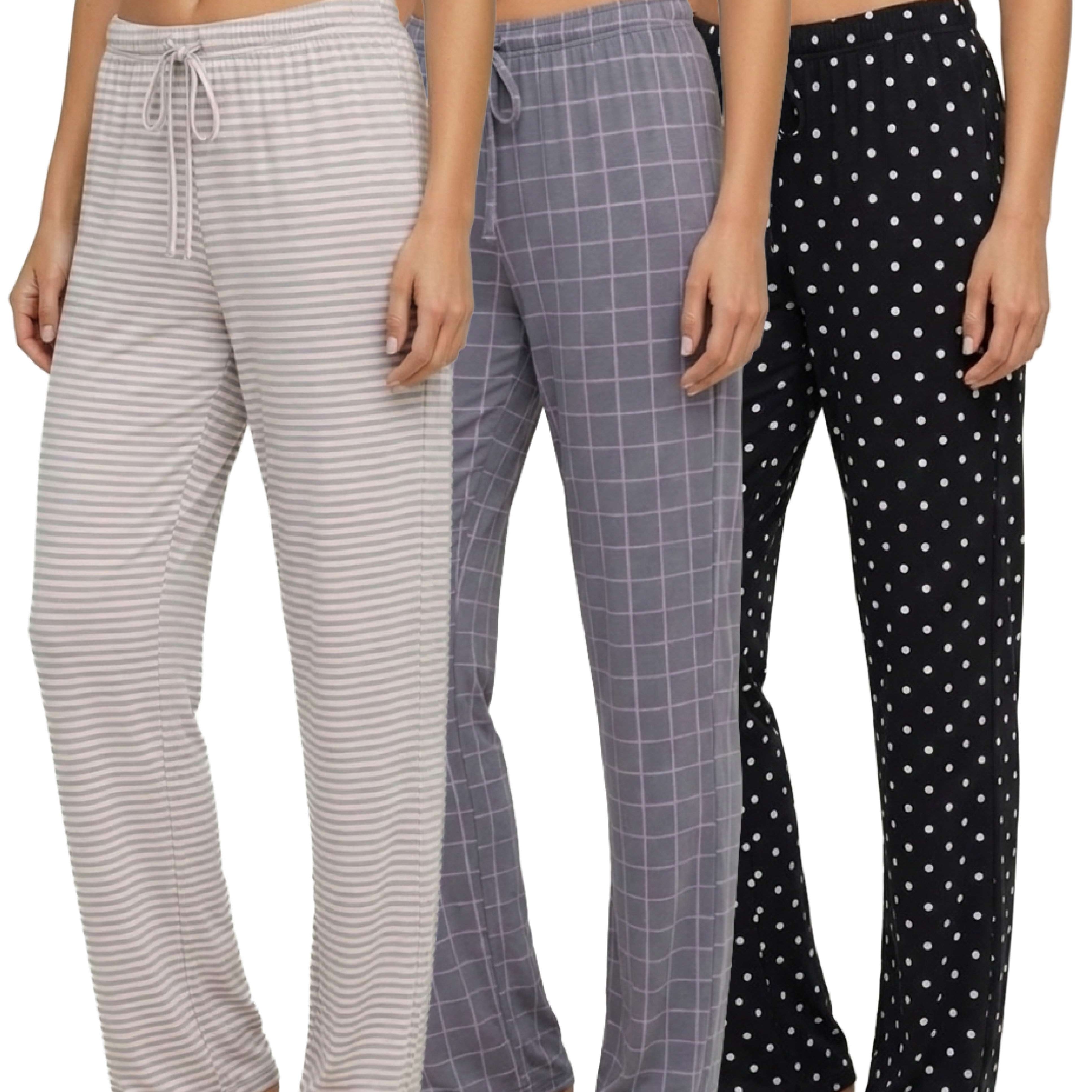3 Pack: Women's Ultra-Soft Pajama Pants
