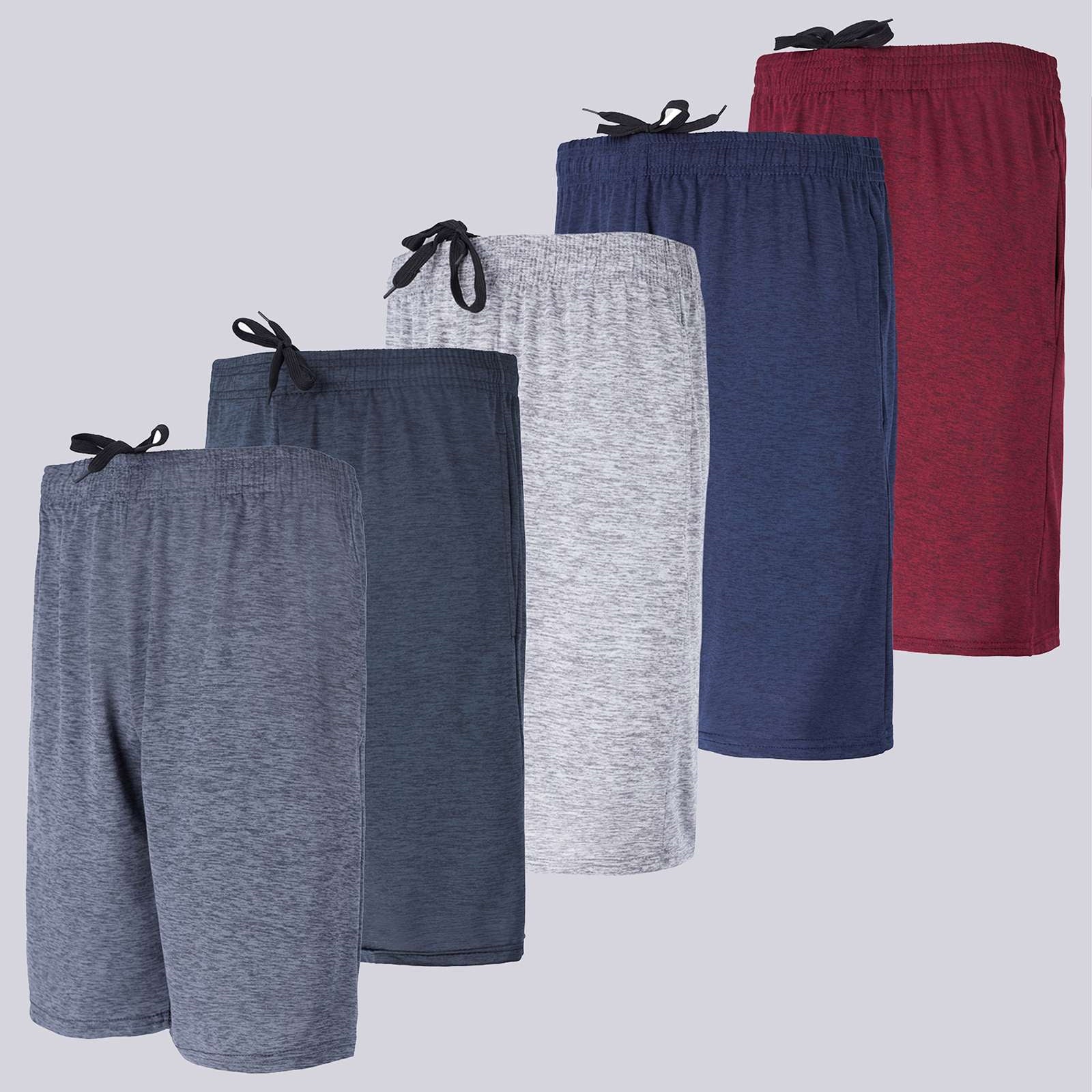 5 Pack: Boys Dry-Fit Active Basketball Shorts